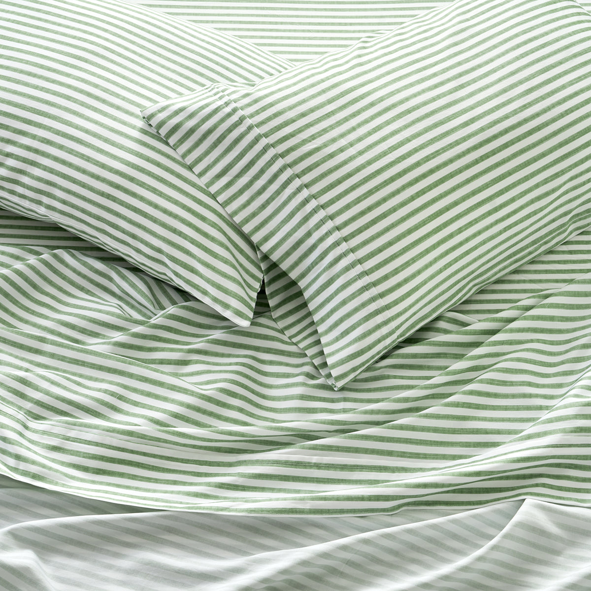 Martha Stripe Cotton Sateen Sheet Set