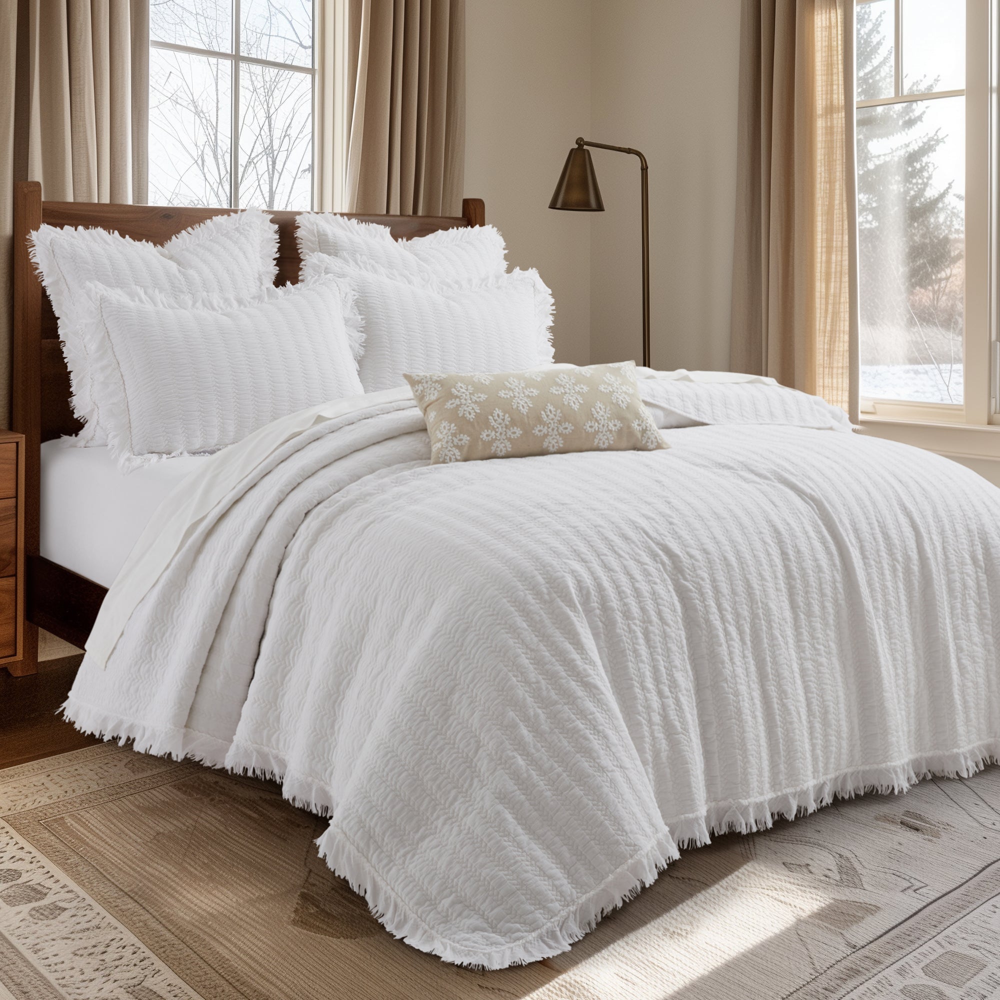 Wilhemina Dusty Rose Euro Sham Set of 2