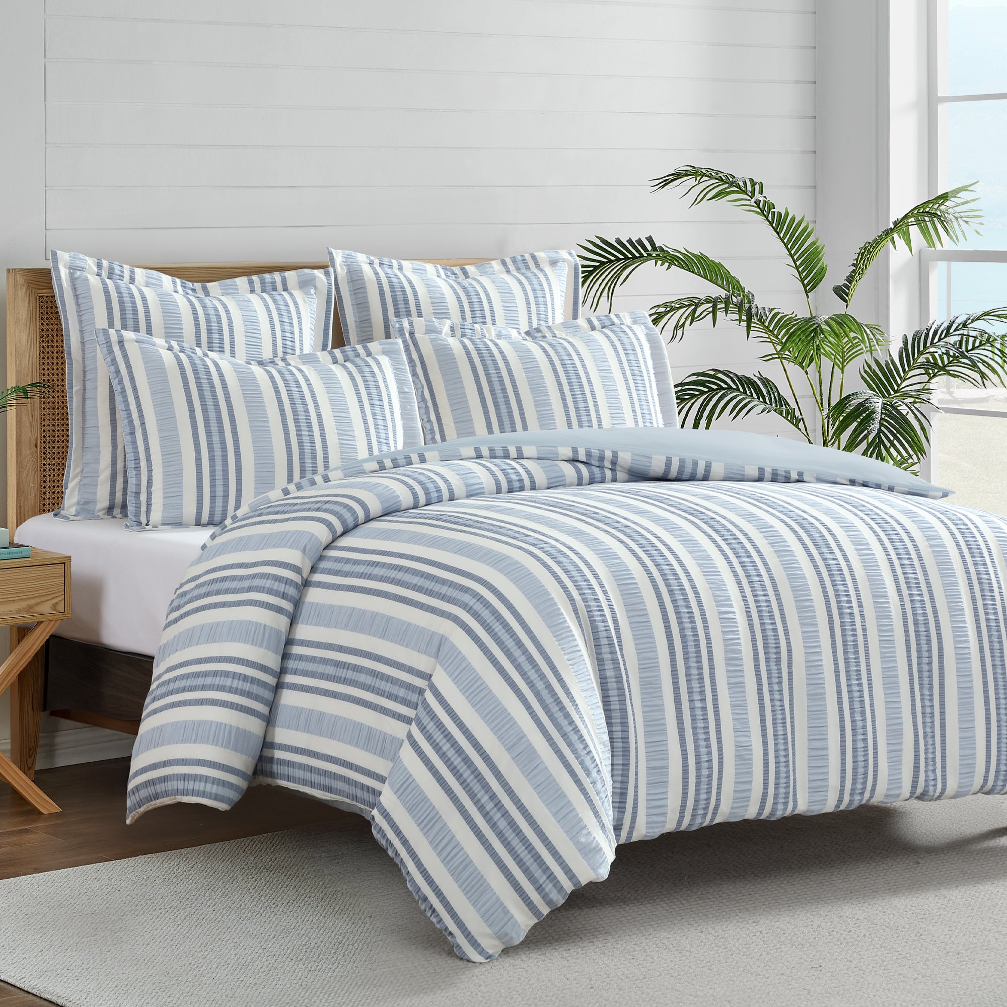 Seaside Stripes Euro Sham set of 2