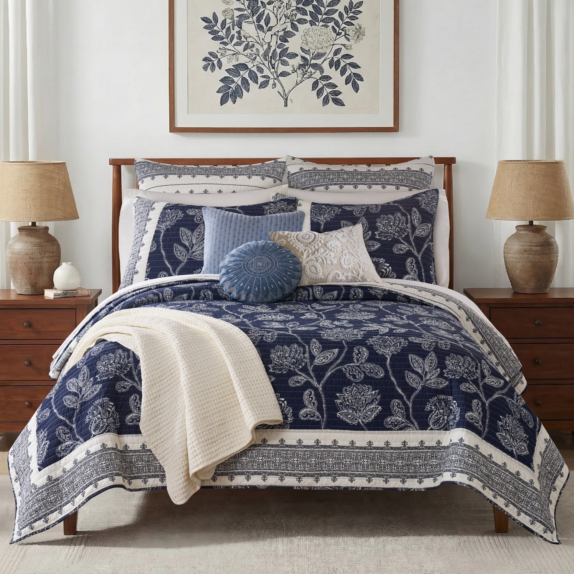 Sonoire Navy Quilt Set