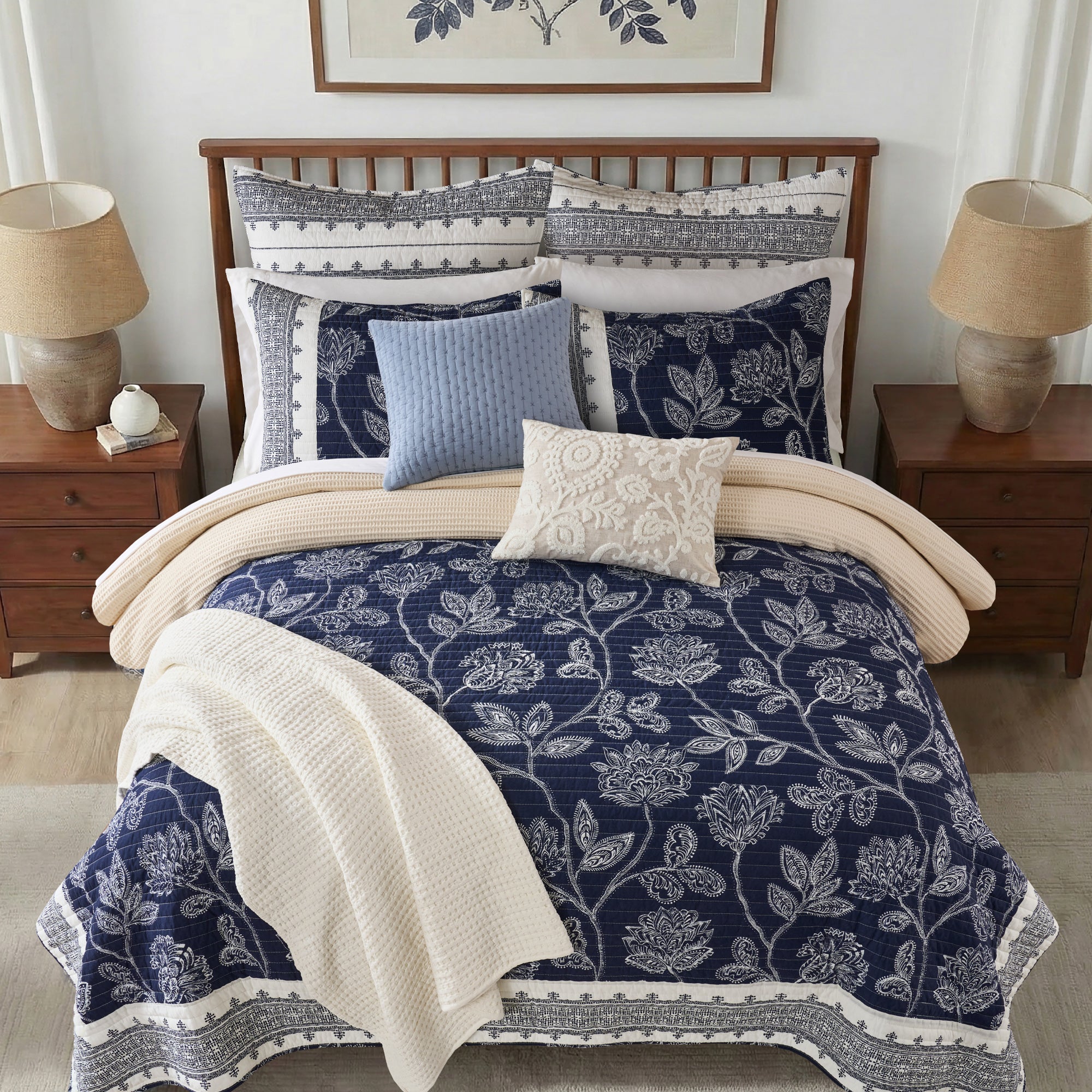 Sonoire Navy Euro Sham Set of 2