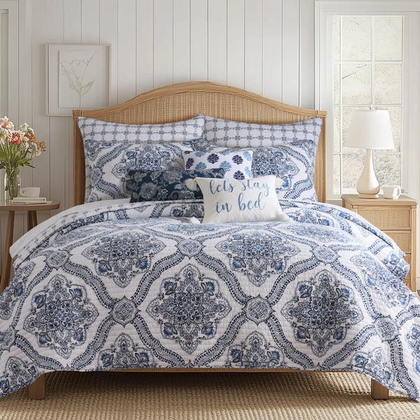 Levtex Home Lentana Navy Twin Quilt Set - Cotton