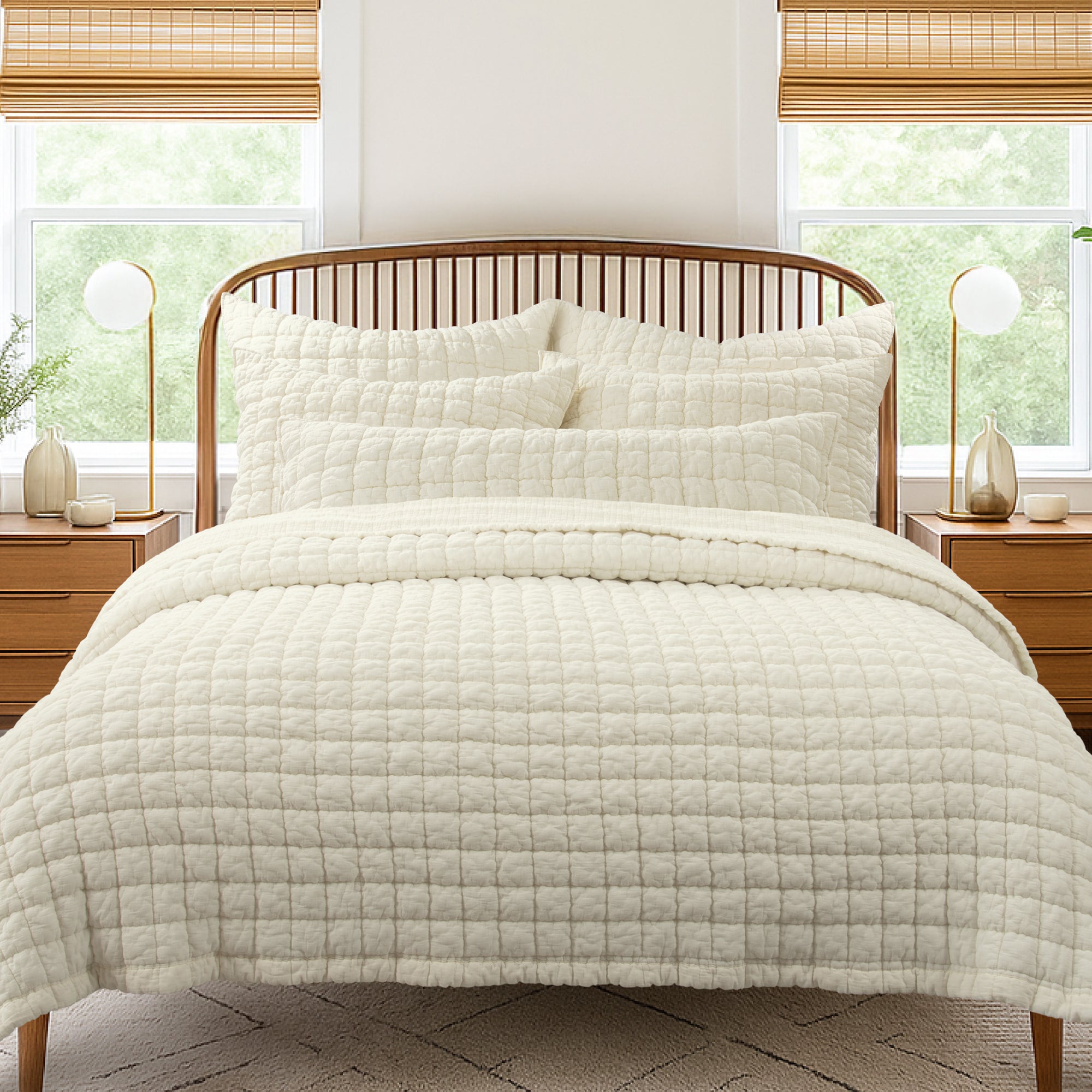 Whisper Cream Quilt Set
