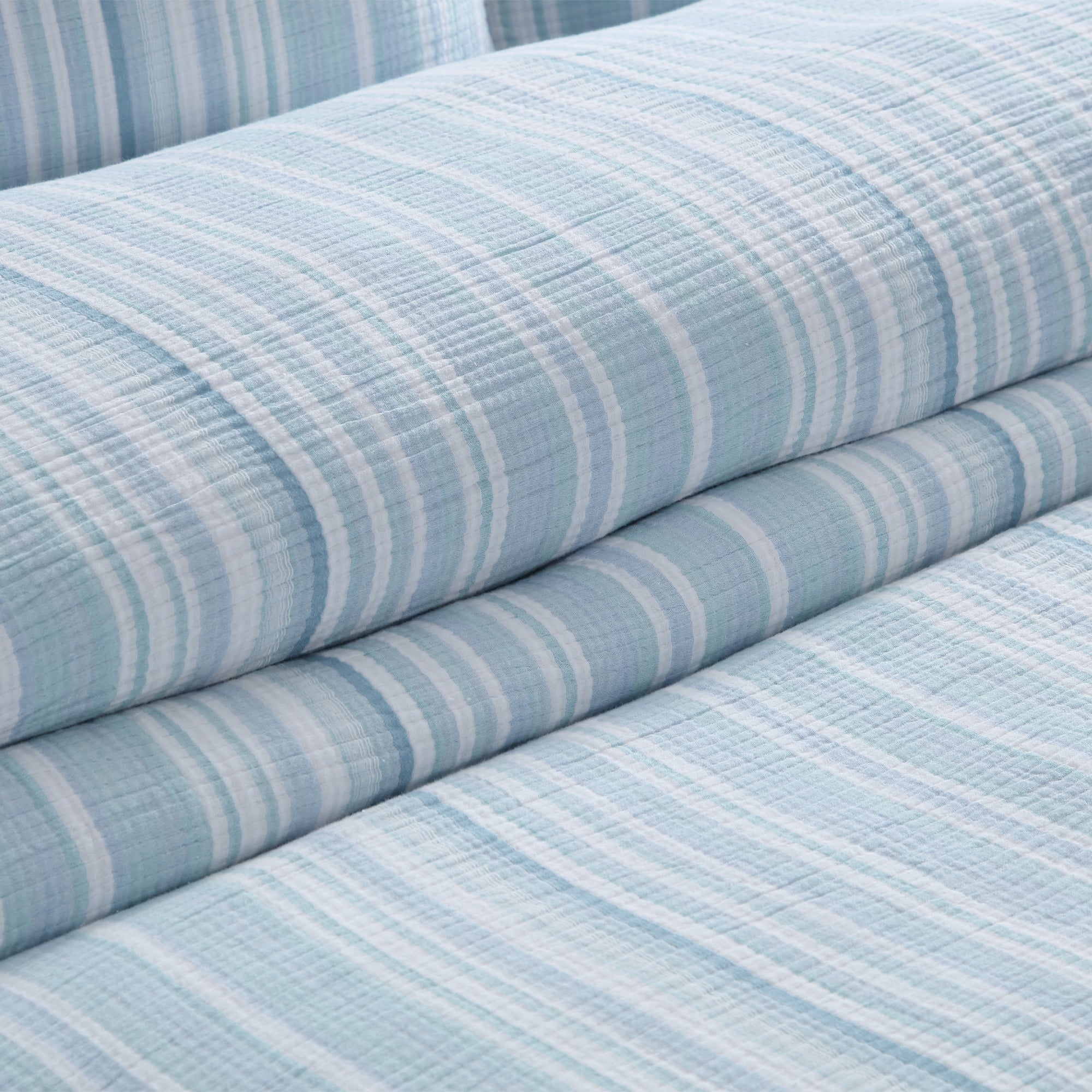 Levtex Home Boracay Stripe Muslin Quilt - Thumbnail 4