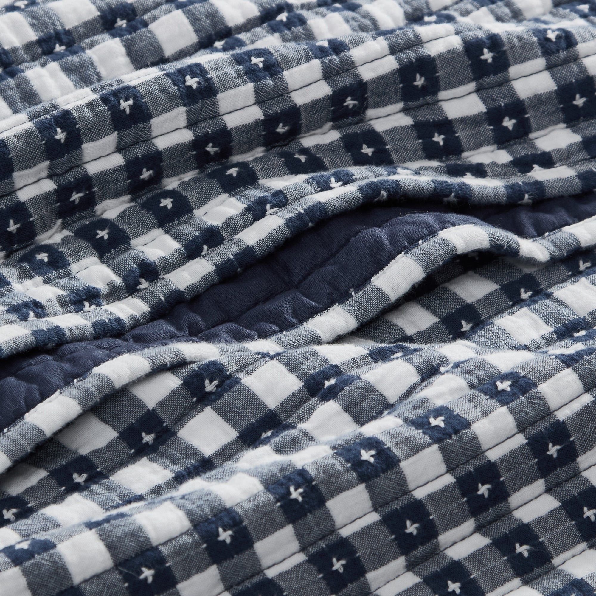 Camden Gingham Stitch Quilt Set