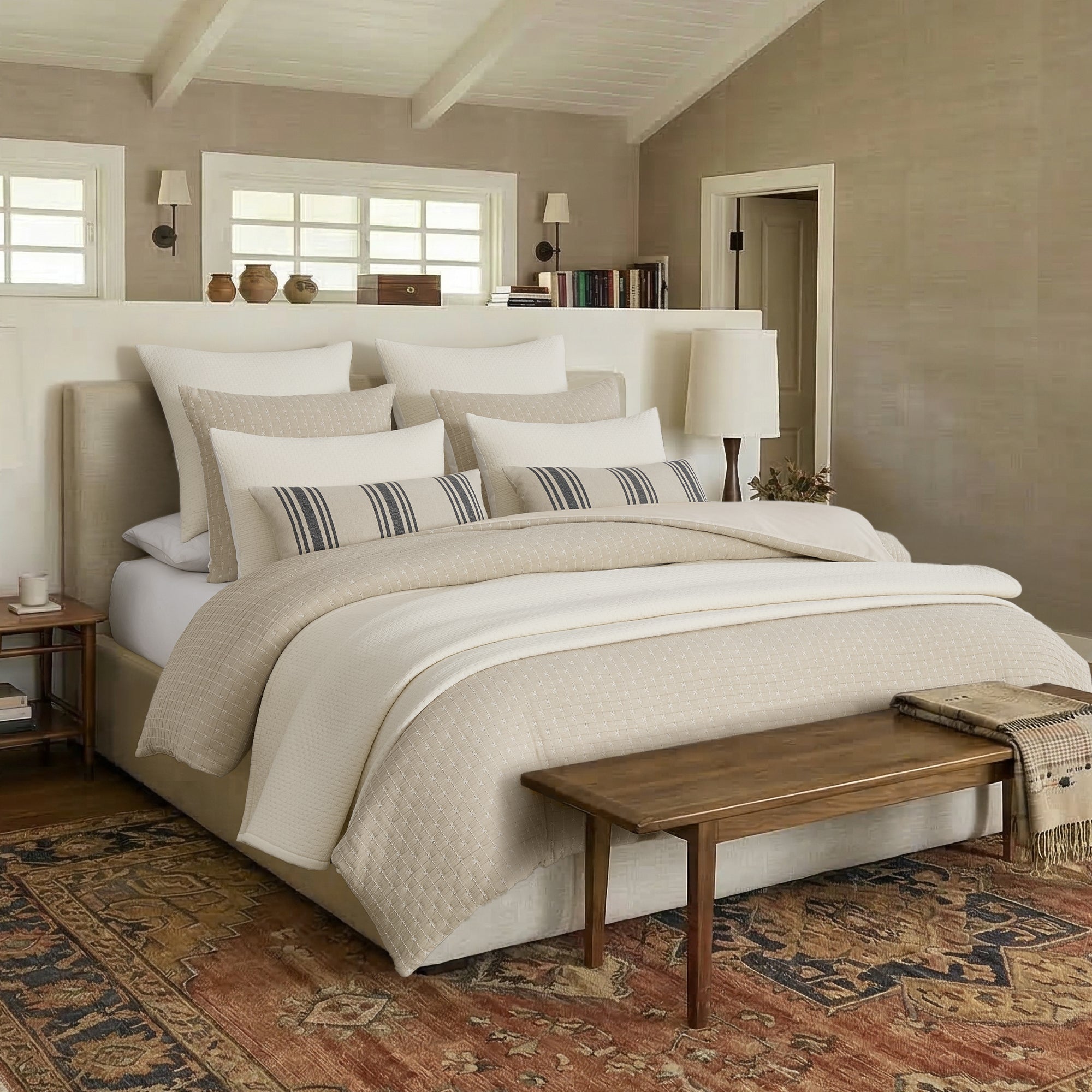 Grace Cream Quilt Set