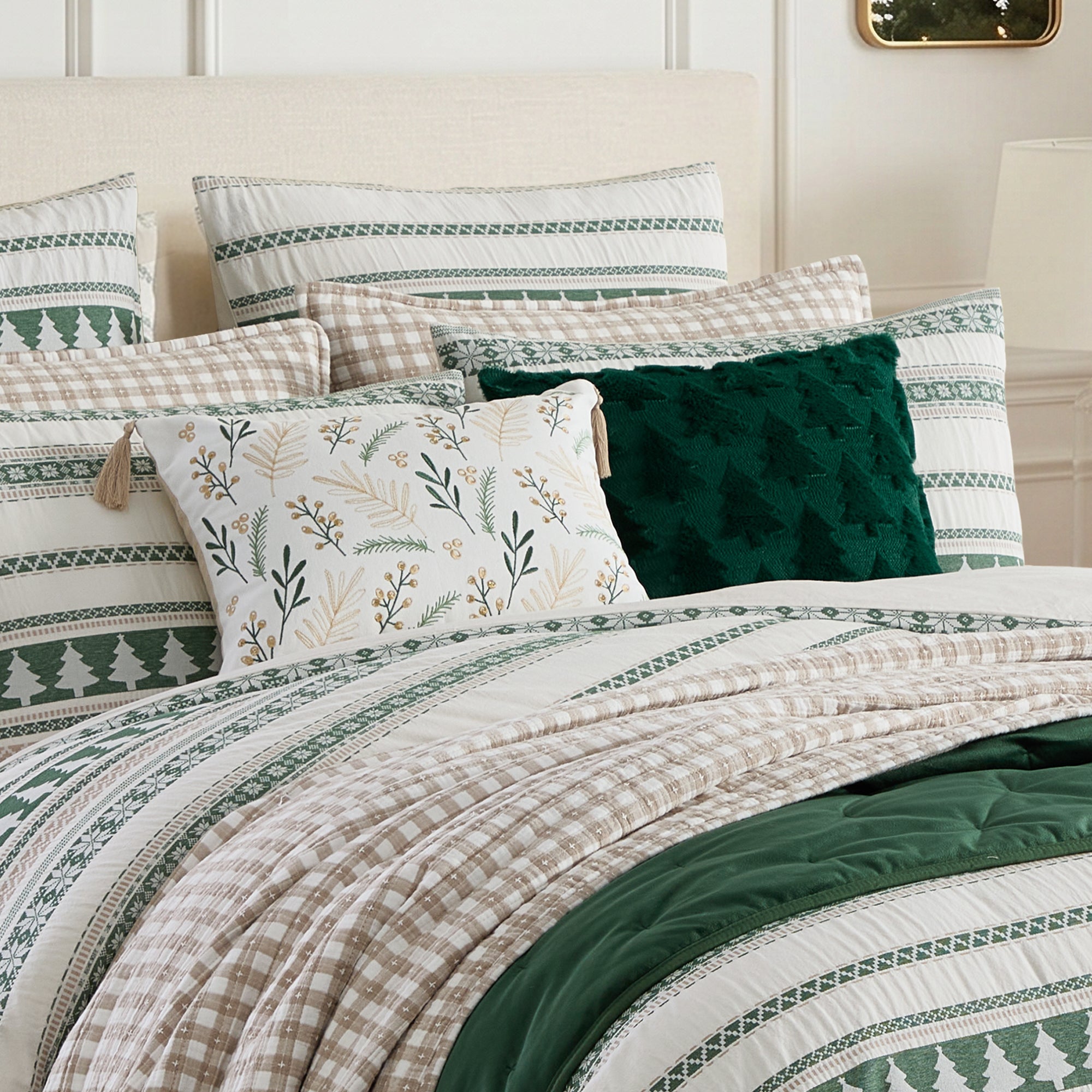 Pine Tree Botanical Pillow
