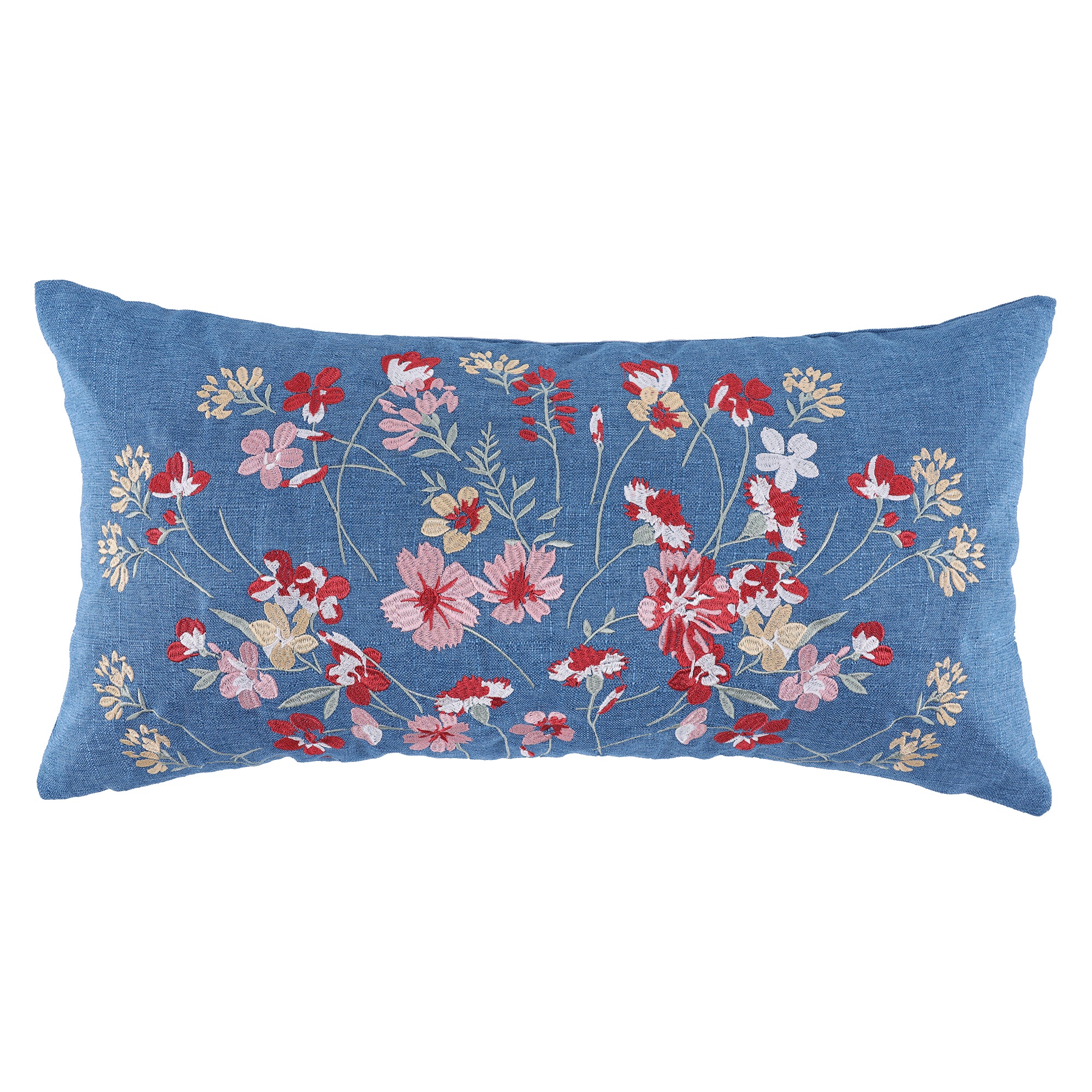 Kirana Embroidered Floral Pillow