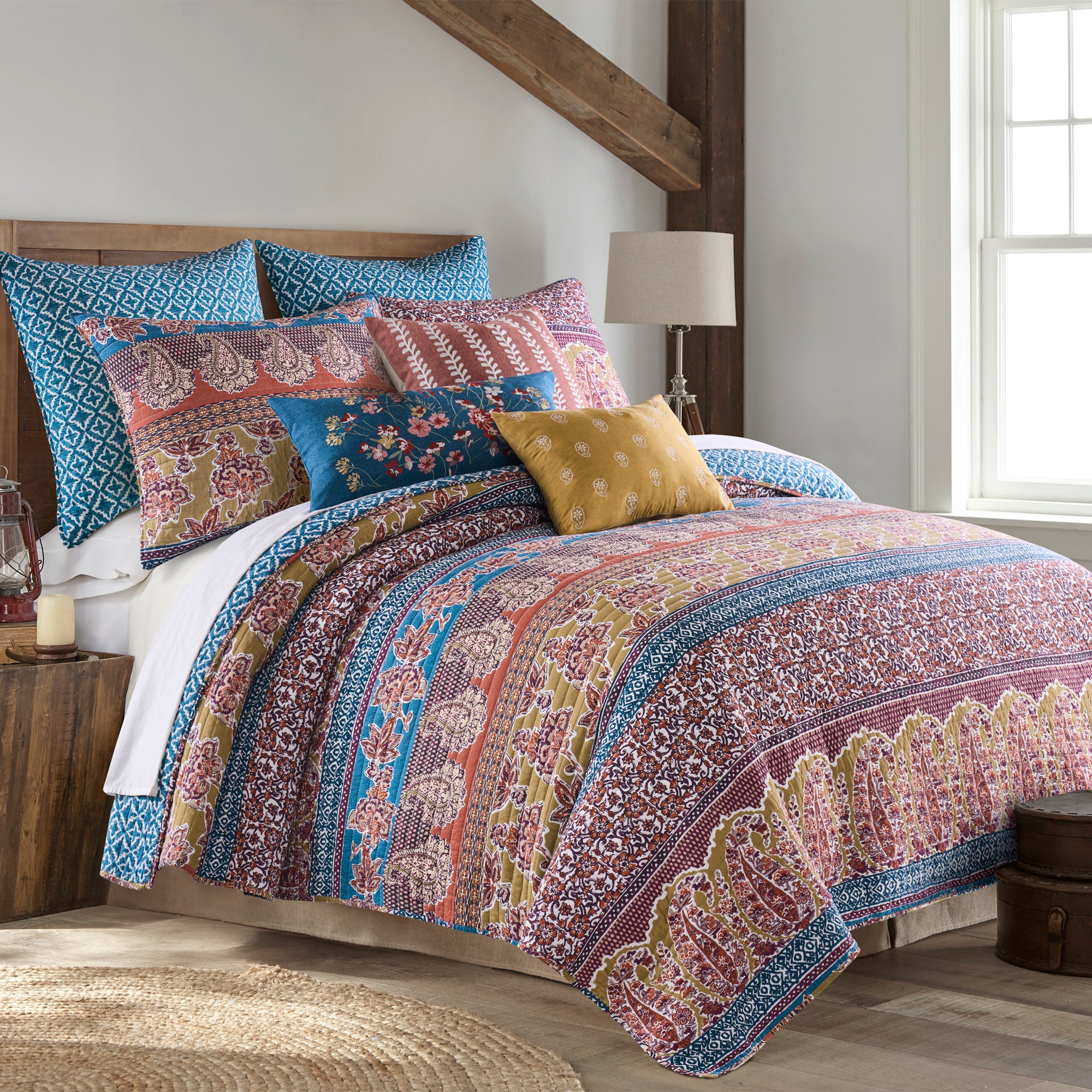 Kirana Embroidered Floral Pillow