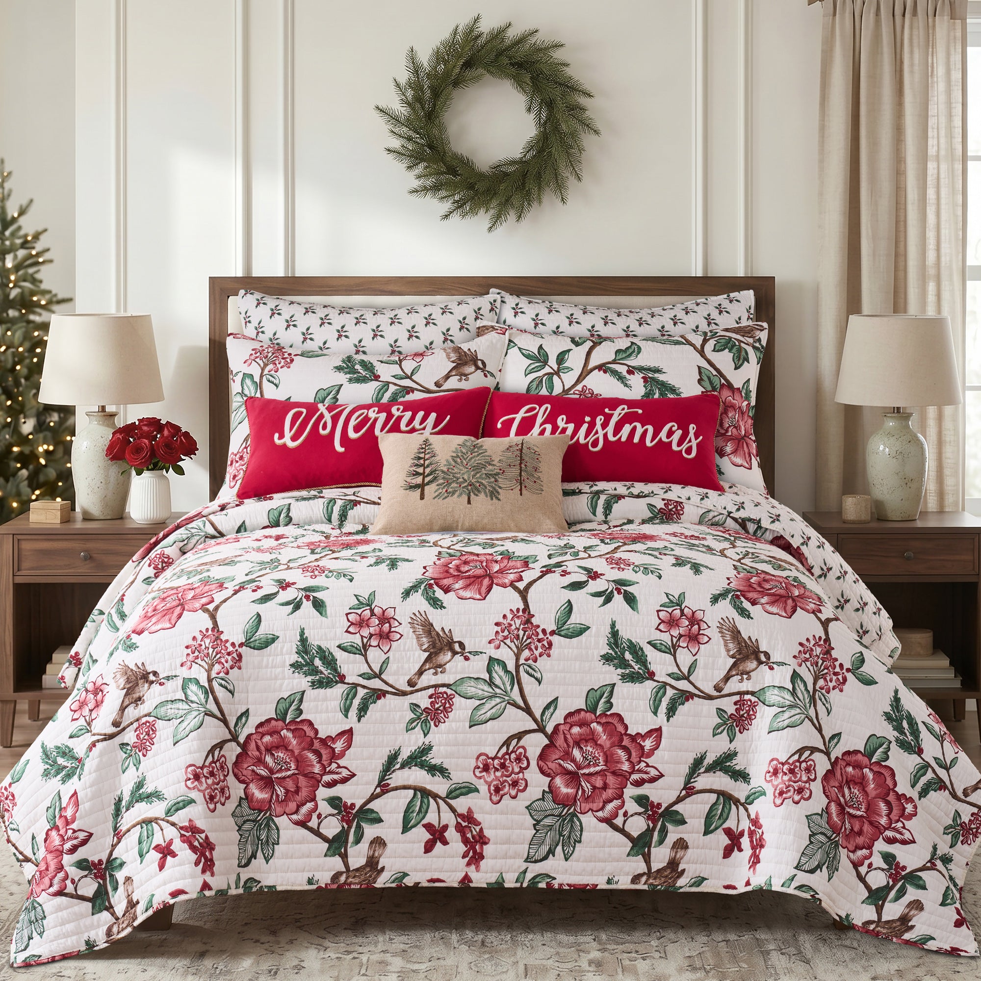 Berry Bloom Euro Sham Set of 2