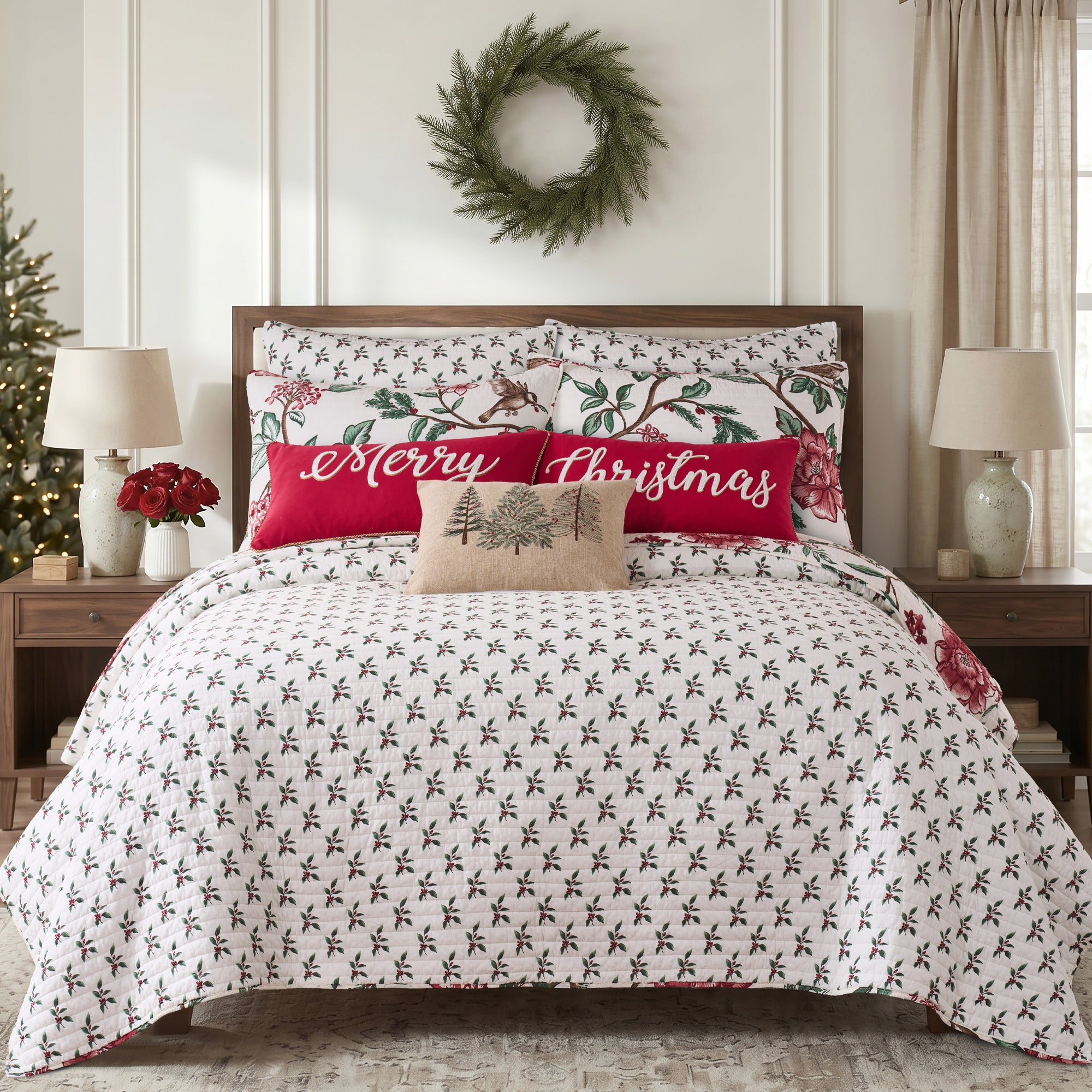 Berry Bloom Euro Sham Set of 2