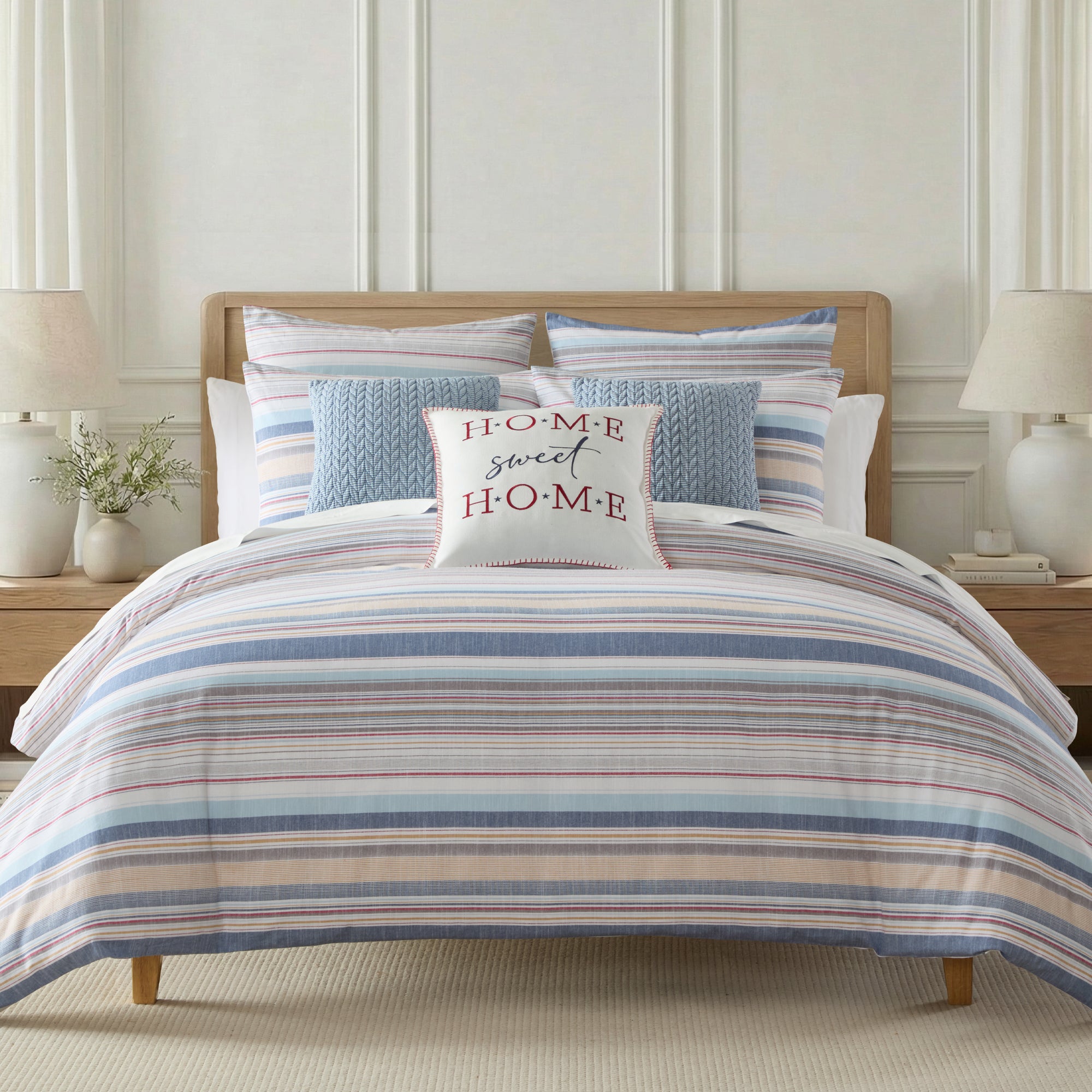 Providence Stripe Euro Sham Set of 2