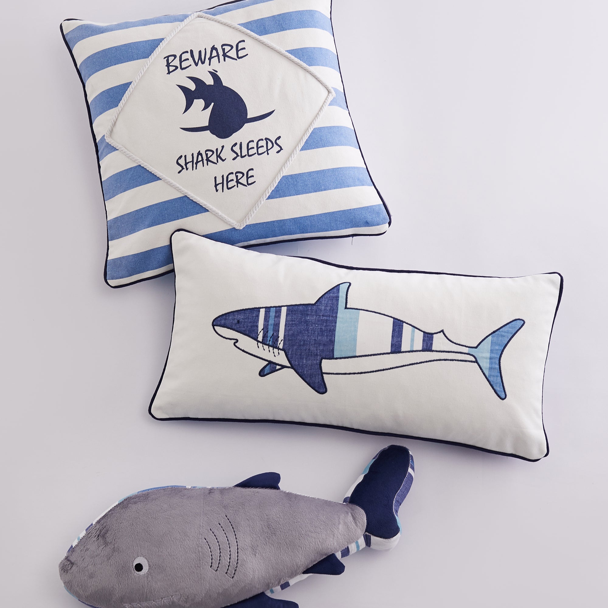 Sammy Shark Beware Pillow