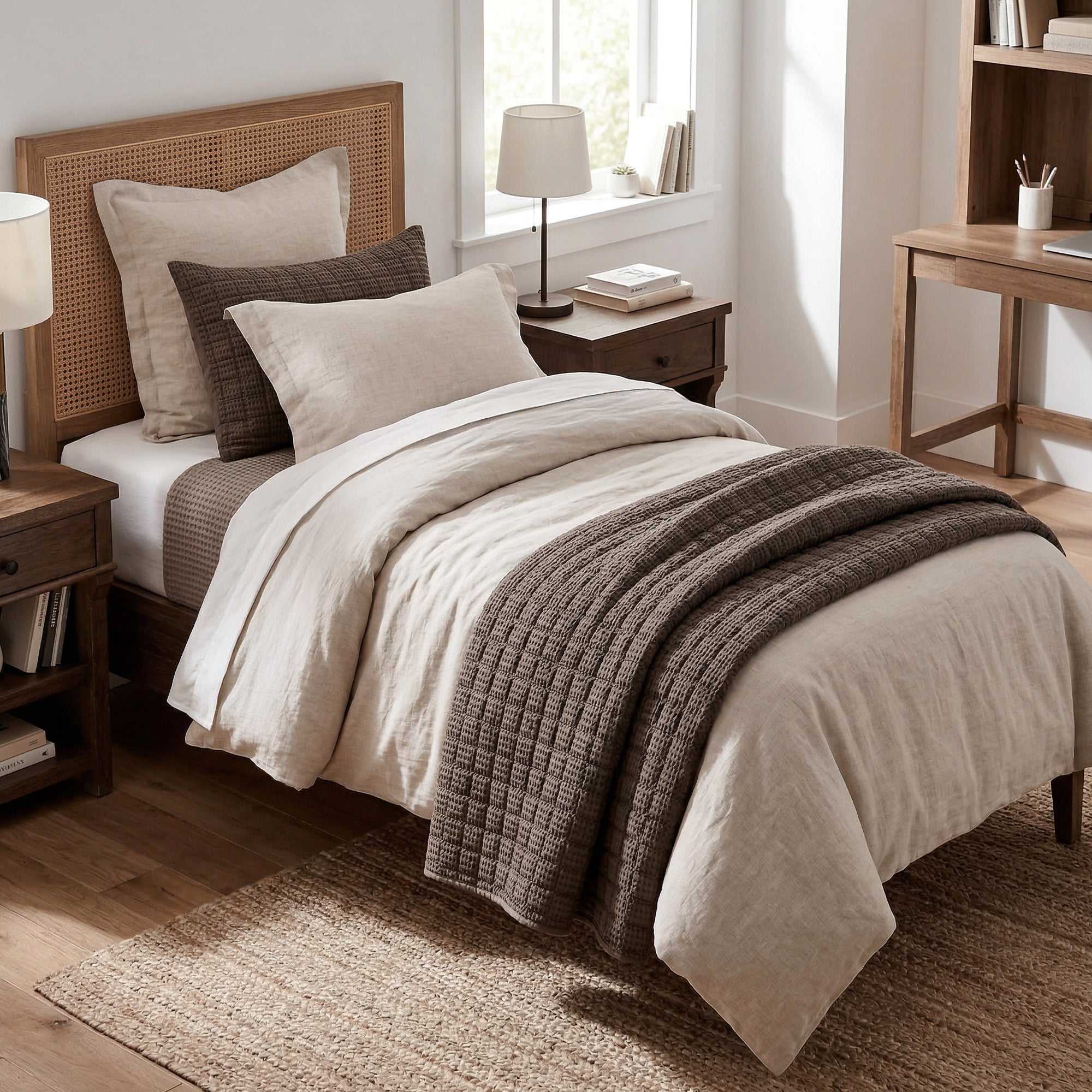 Cloud Waffle Quilt Set