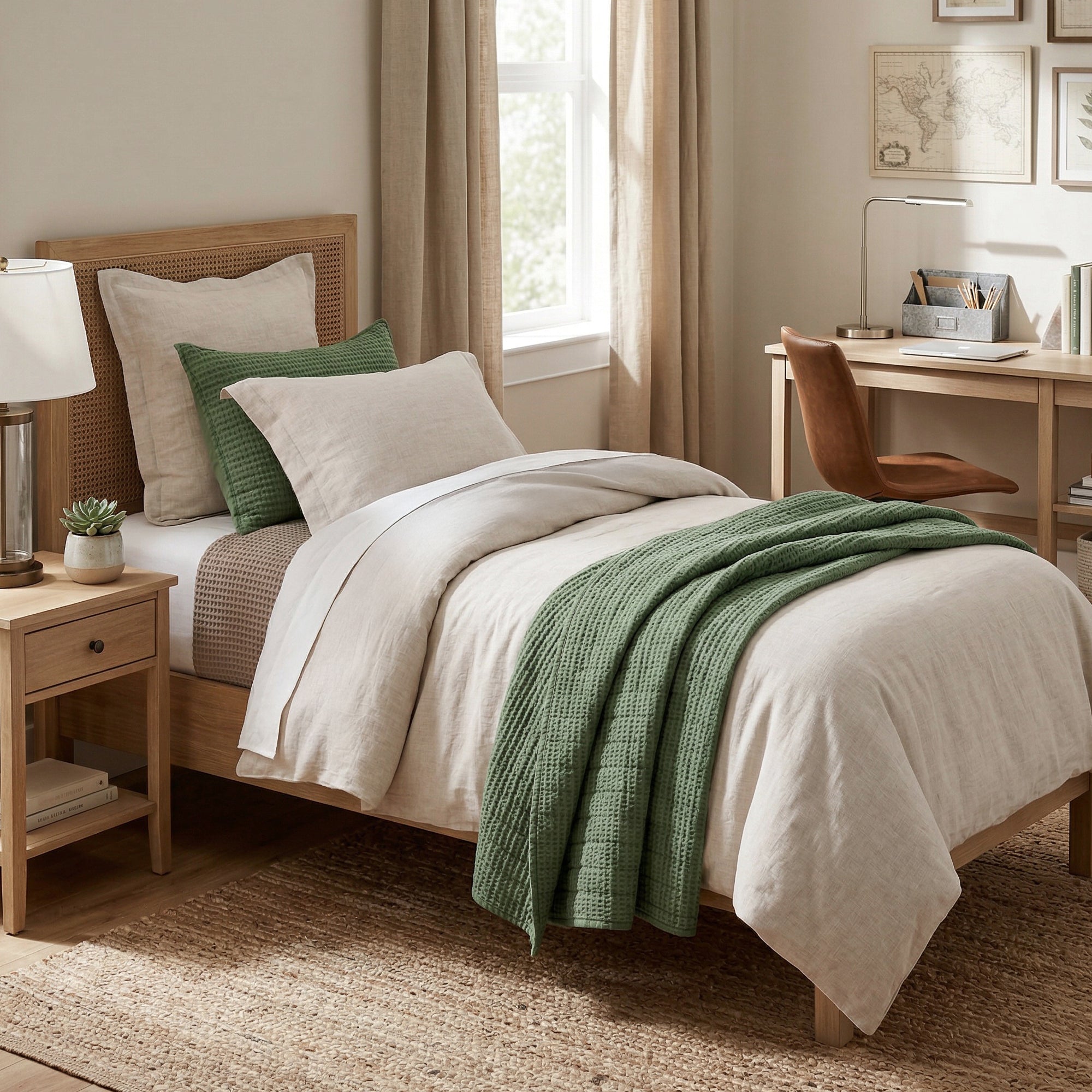 Cloud Waffle Quilt Set