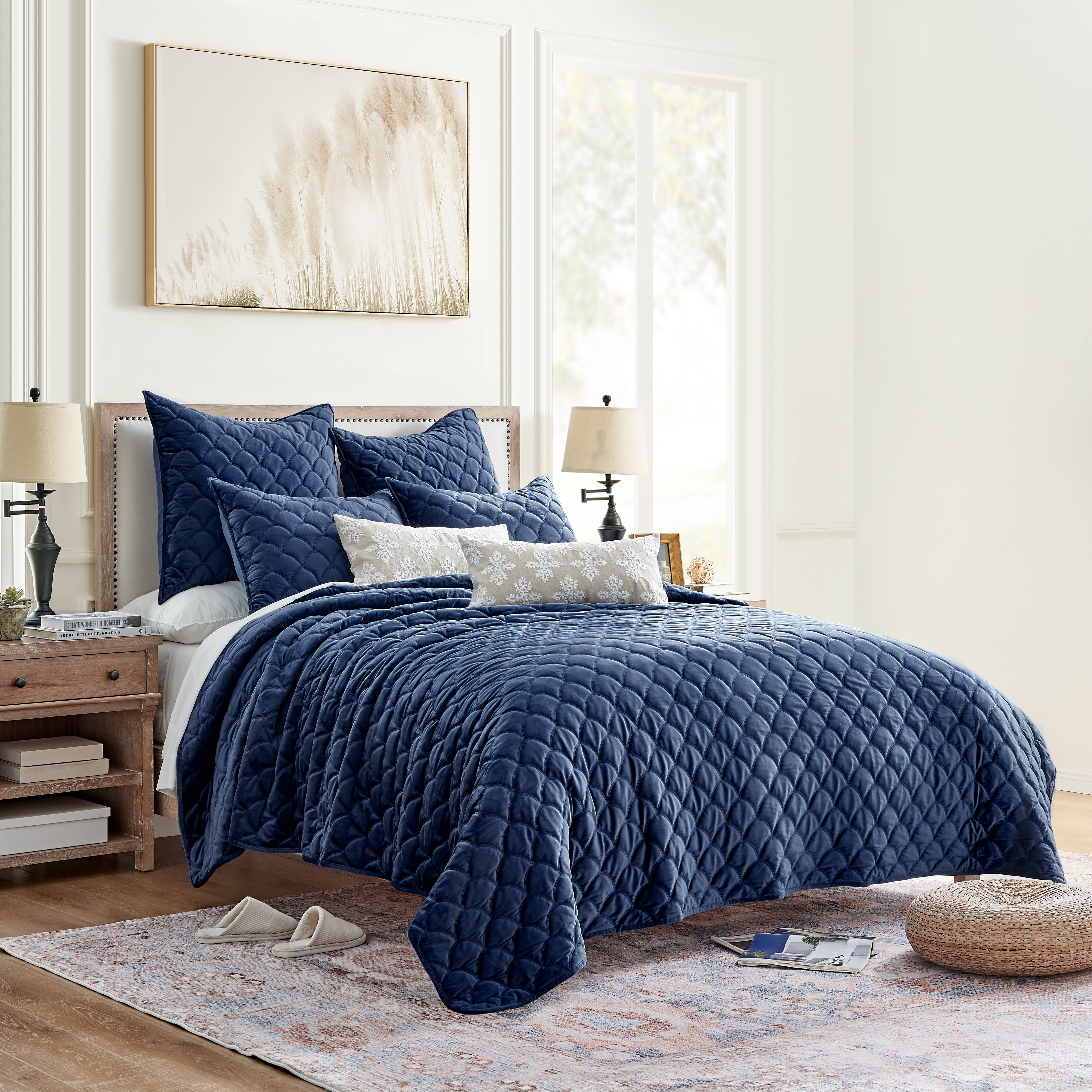 Navy Louis Vuitton Bedding Sets Bed Sets, Bedroom Sets, Comforter Sets, Duvet  Cover, Bedspread
