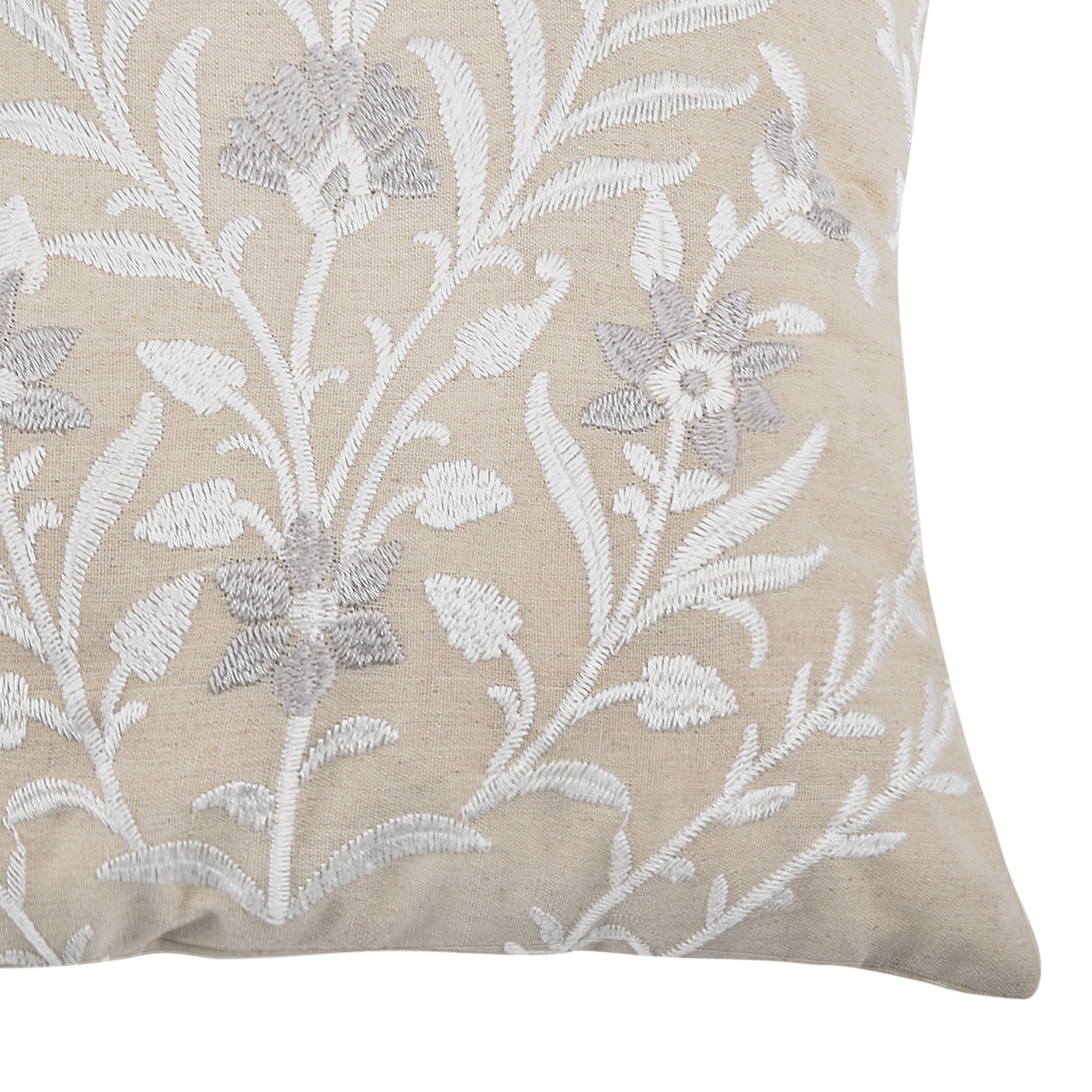 Levtex Home Eyelet Embroidered Floral Pillow 18x18 Levtex Home