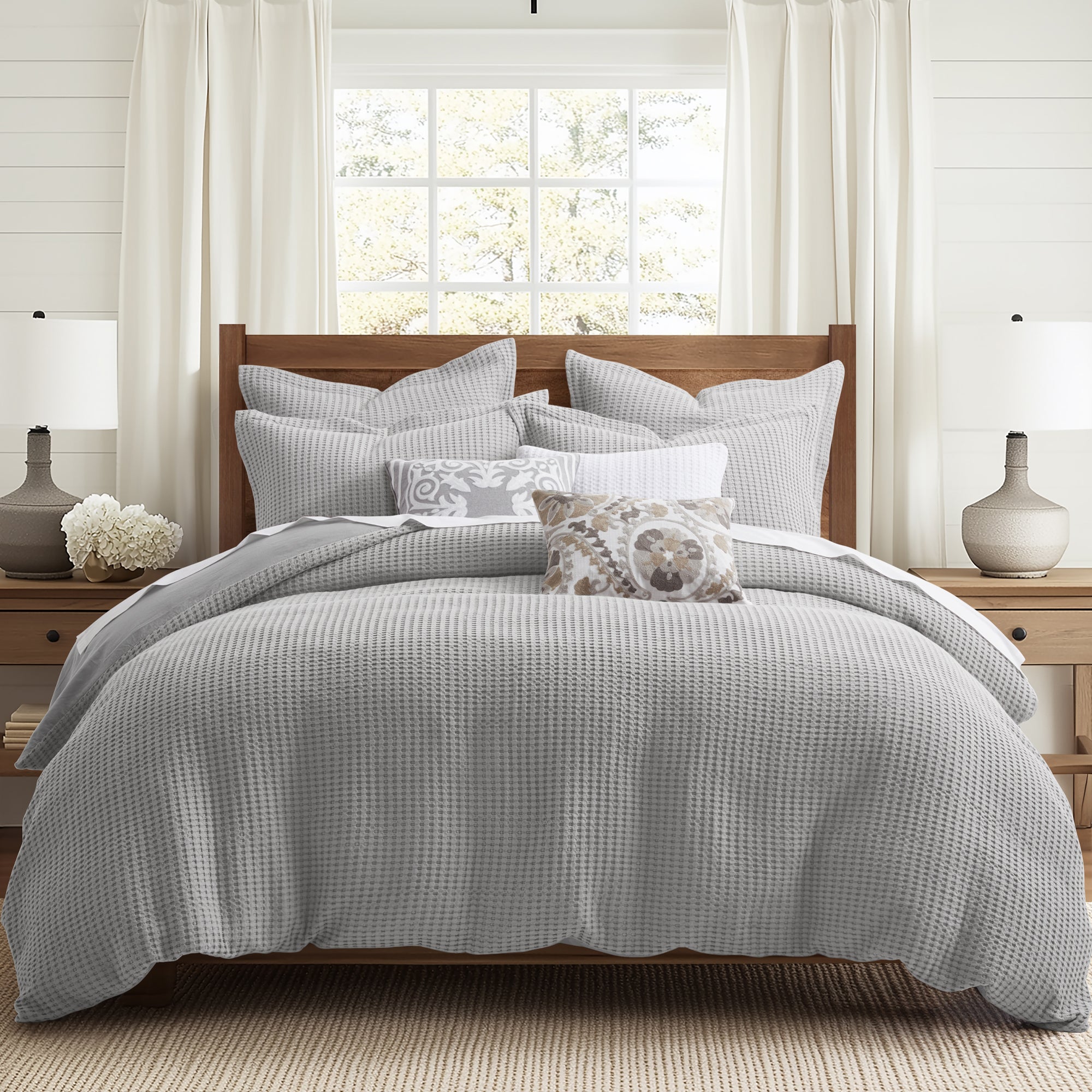 Mills Waffle Duvet Set