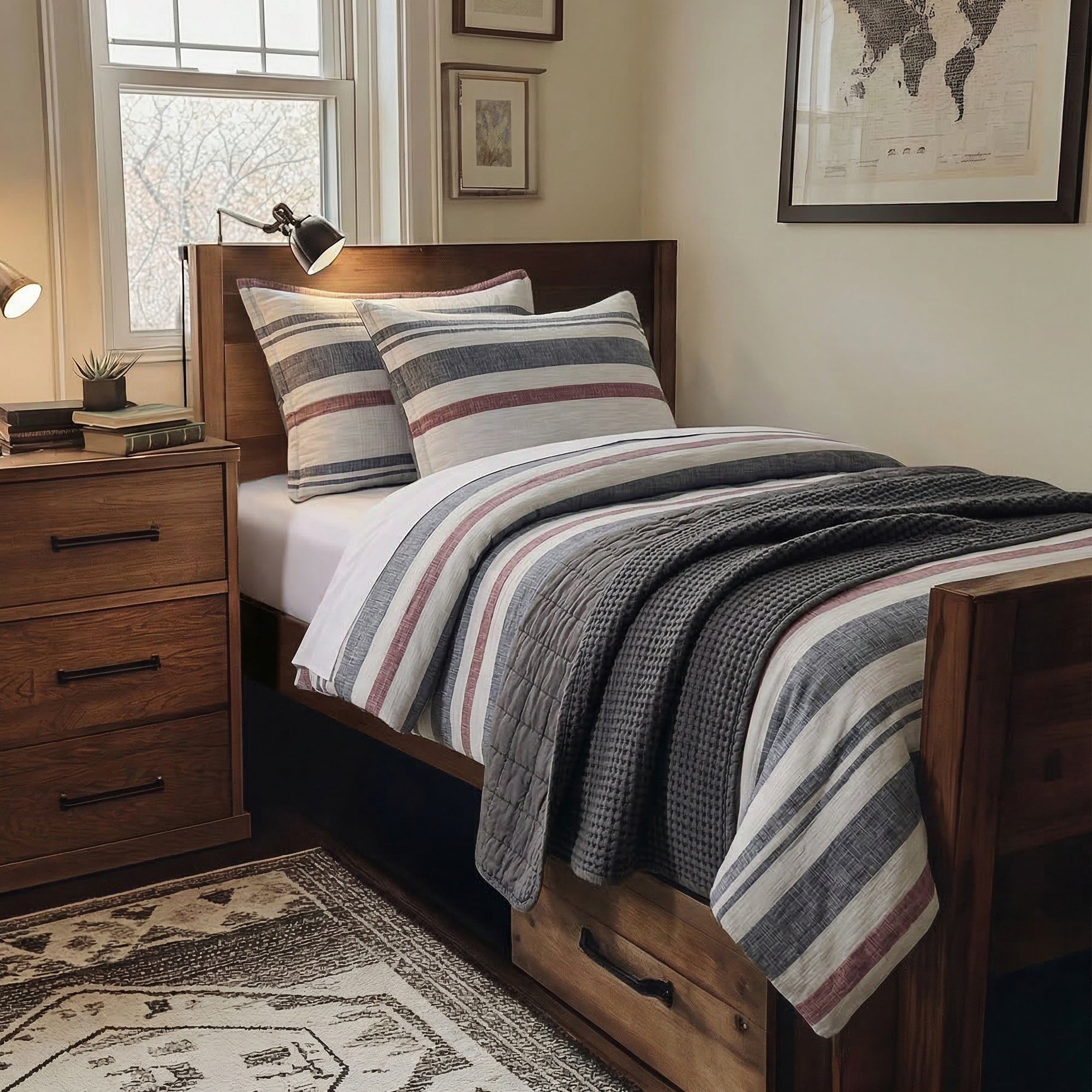 Mills Waffle Quilt Set