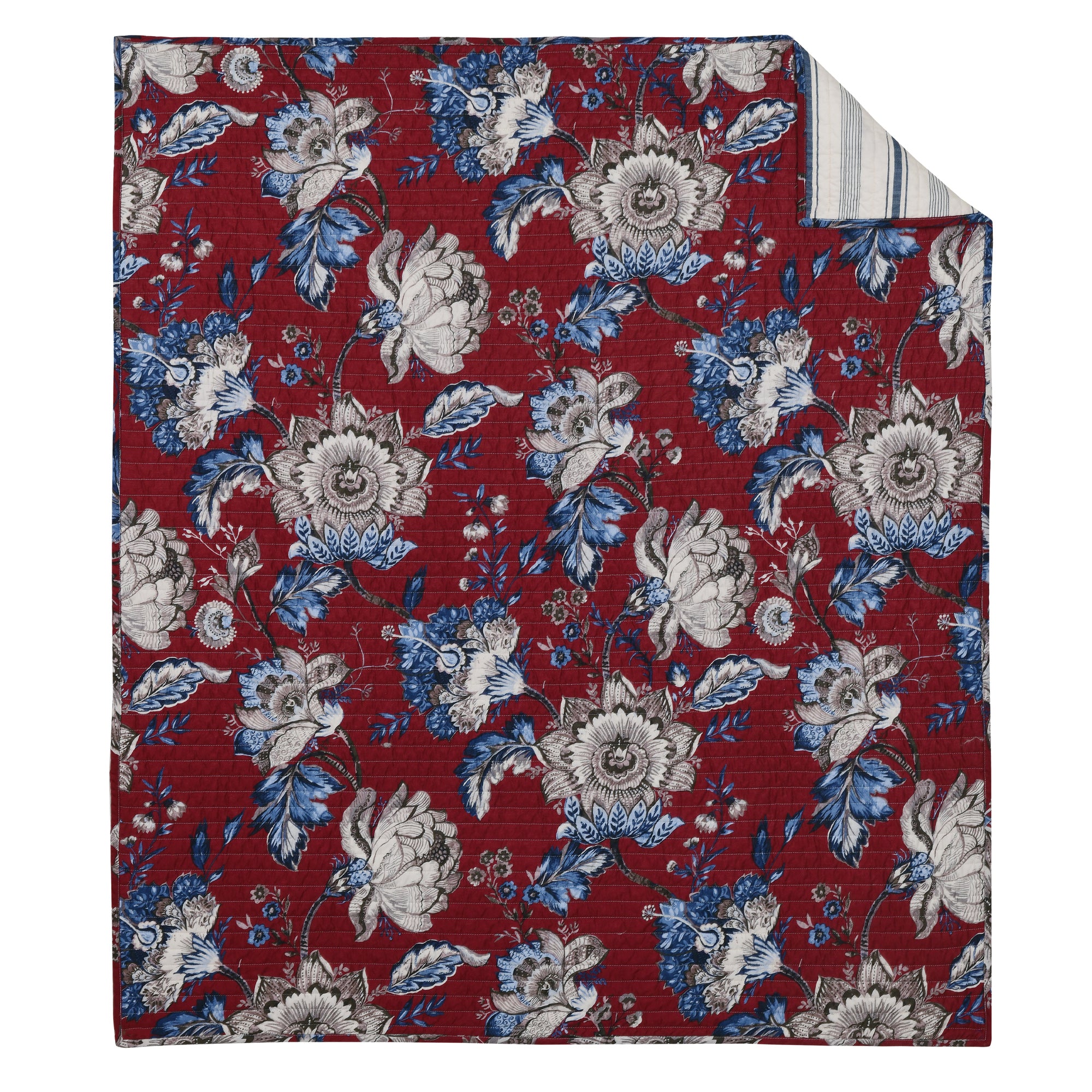 Royce Red Quilted Throw