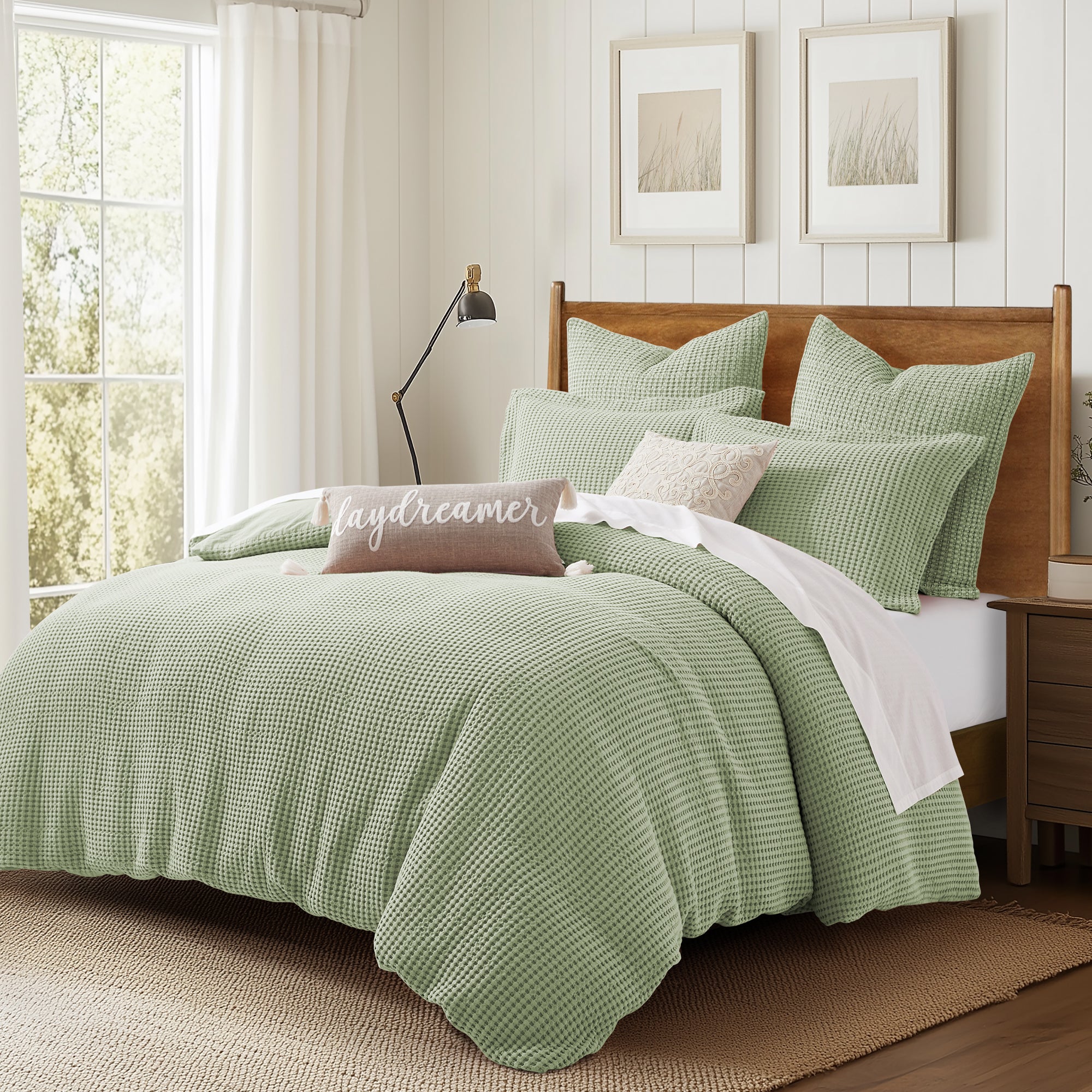 Mills Waffle Duvet Cover Set