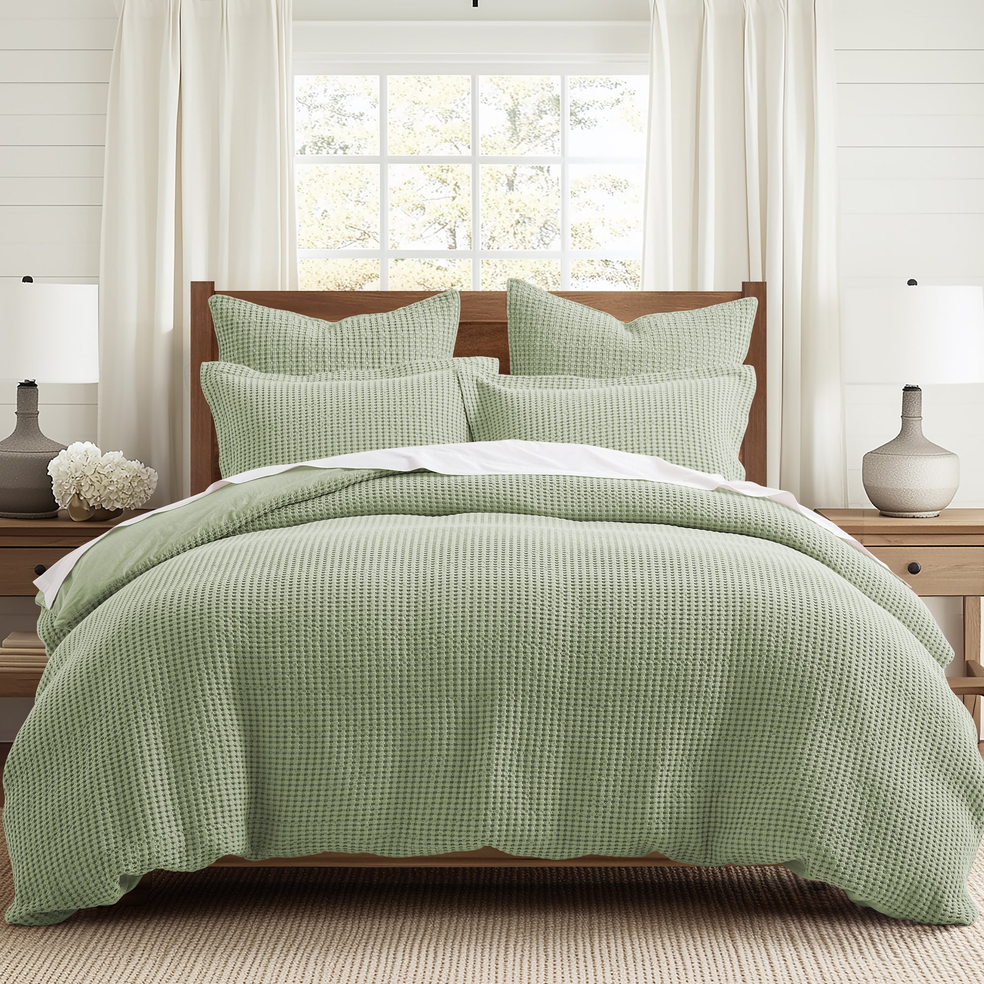 Mills Waffle Duvet Set