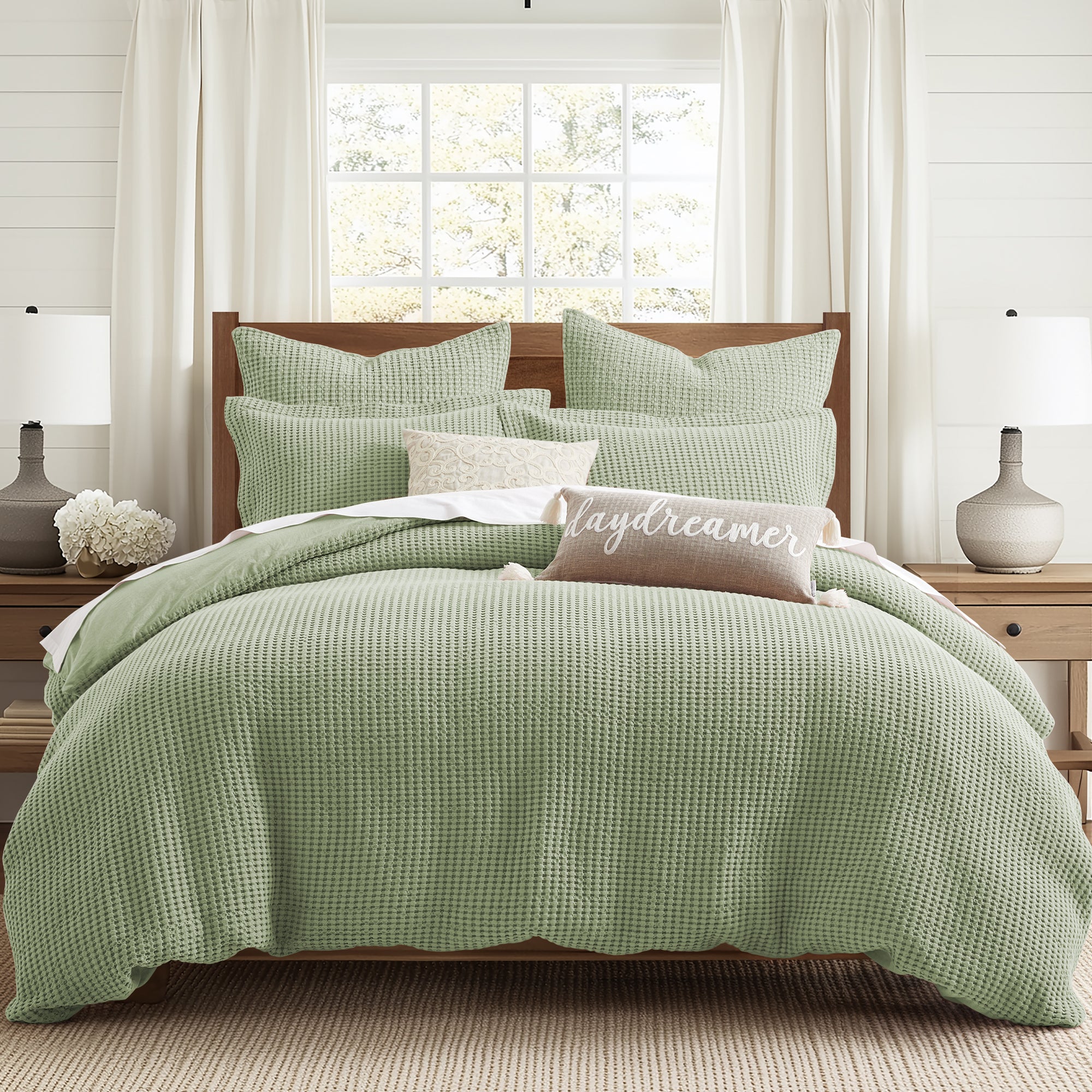 Mills Waffle Duvet Cover Set