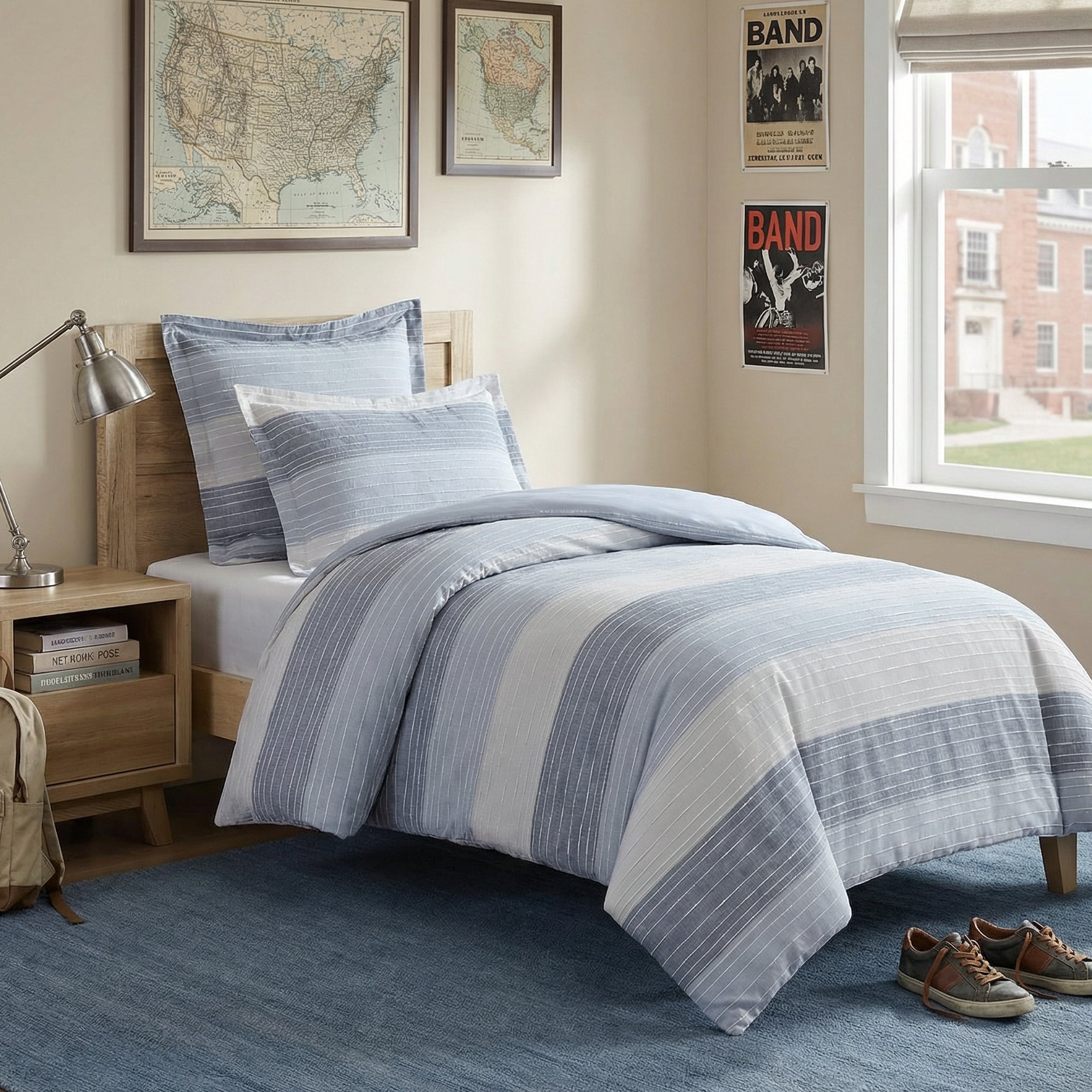 Sand Stripes Duvet Cover Set