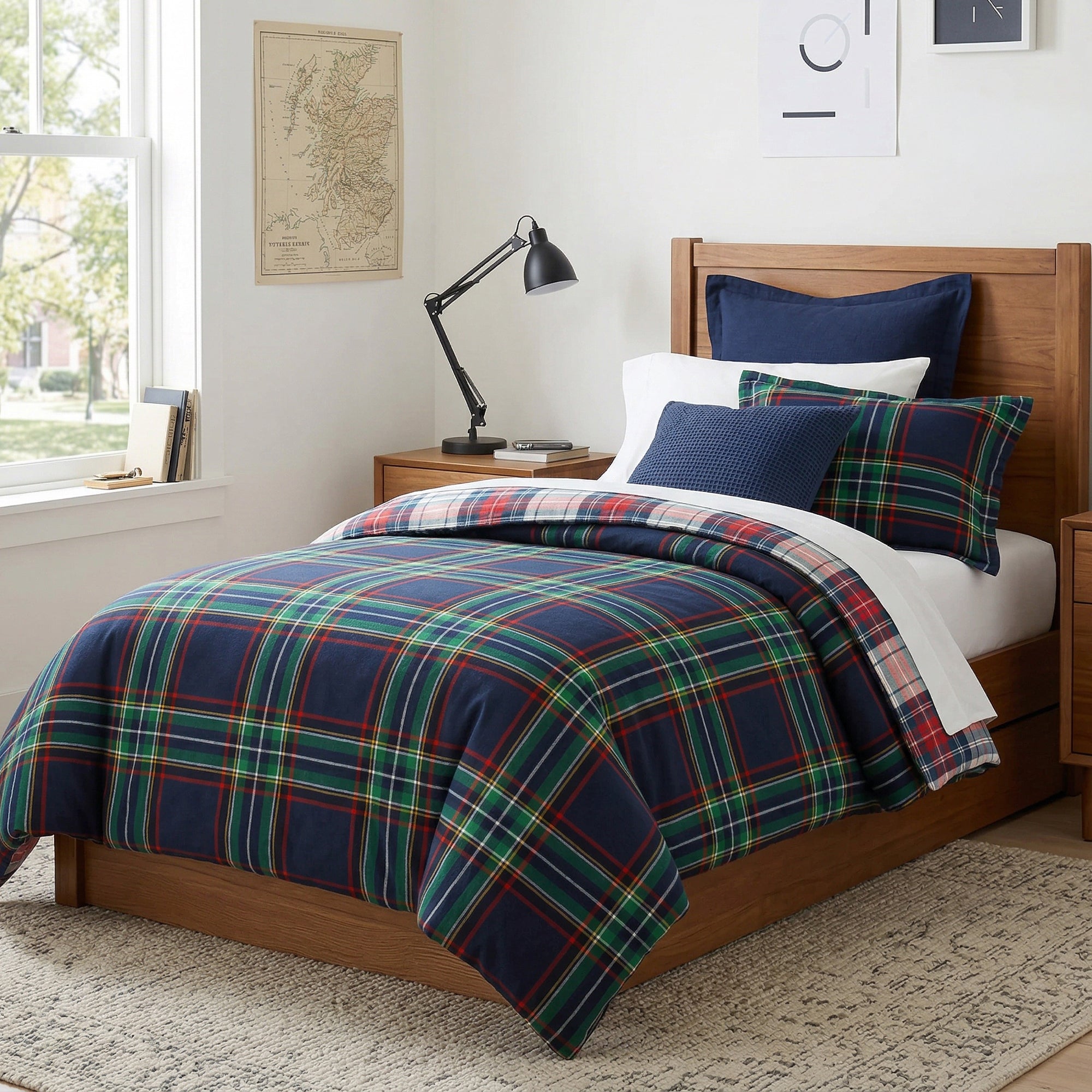 Spencer Plaid Flannel Duvet Cover Set