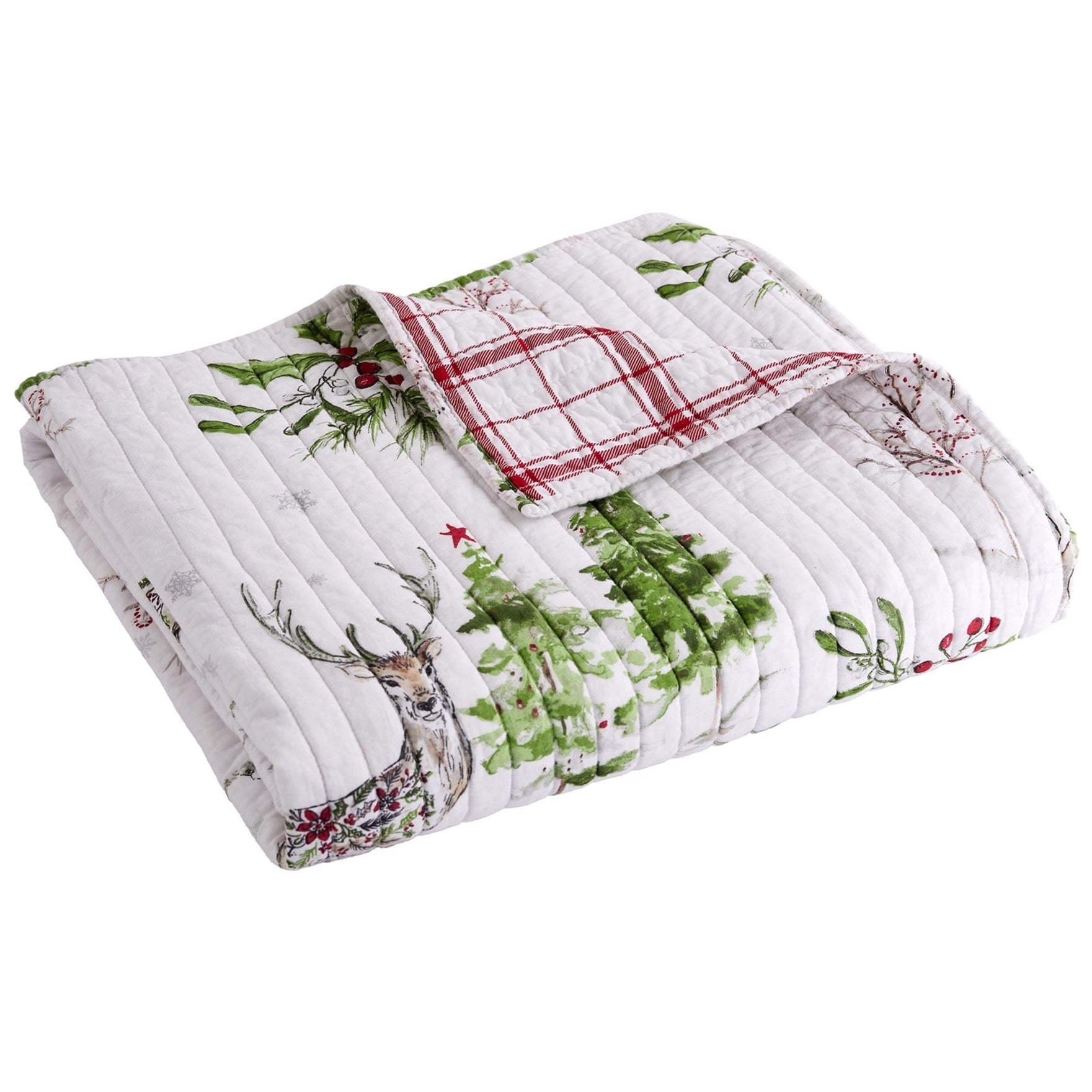 Sleigh Bells Quilted Throw