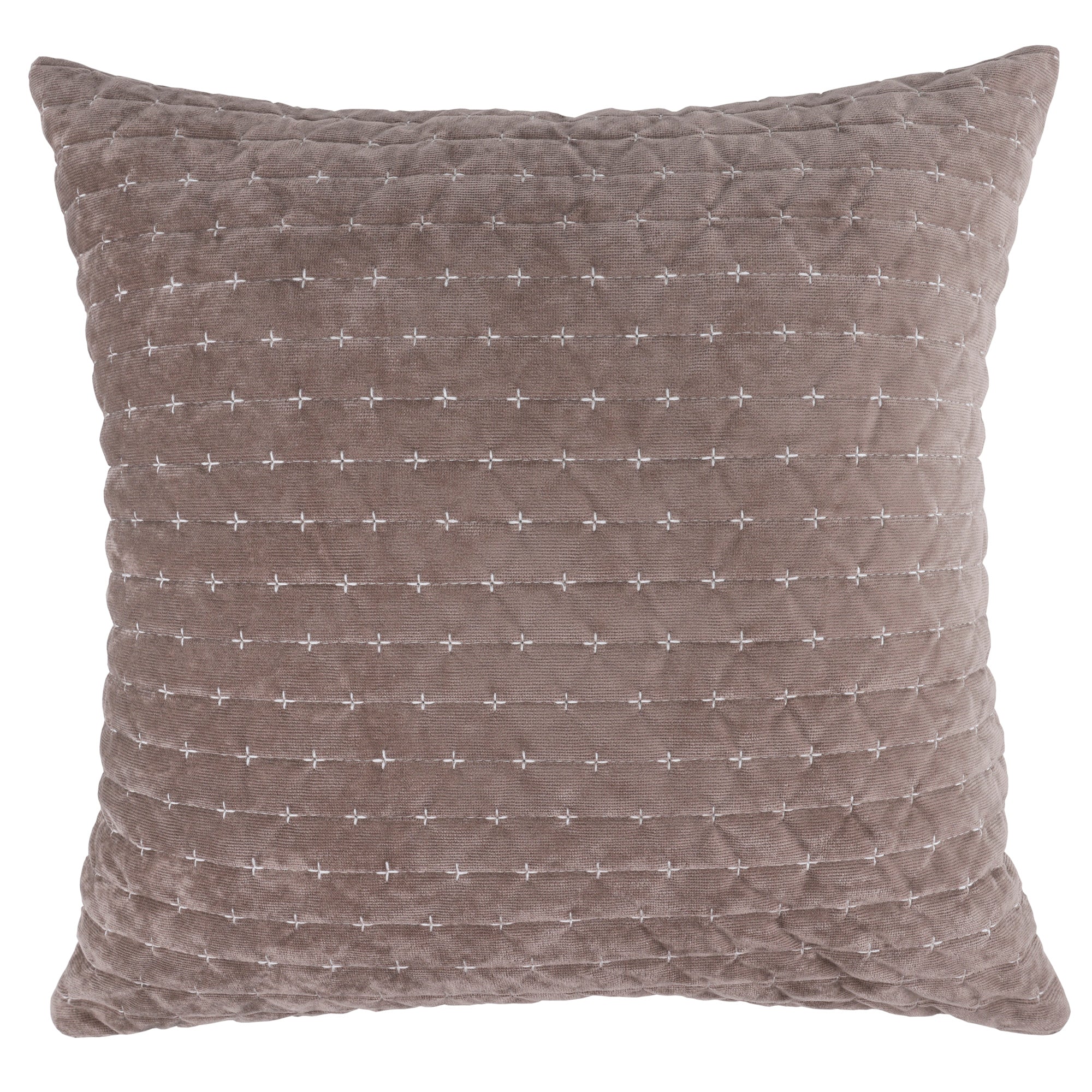 Velvet Stitch Square Pillow