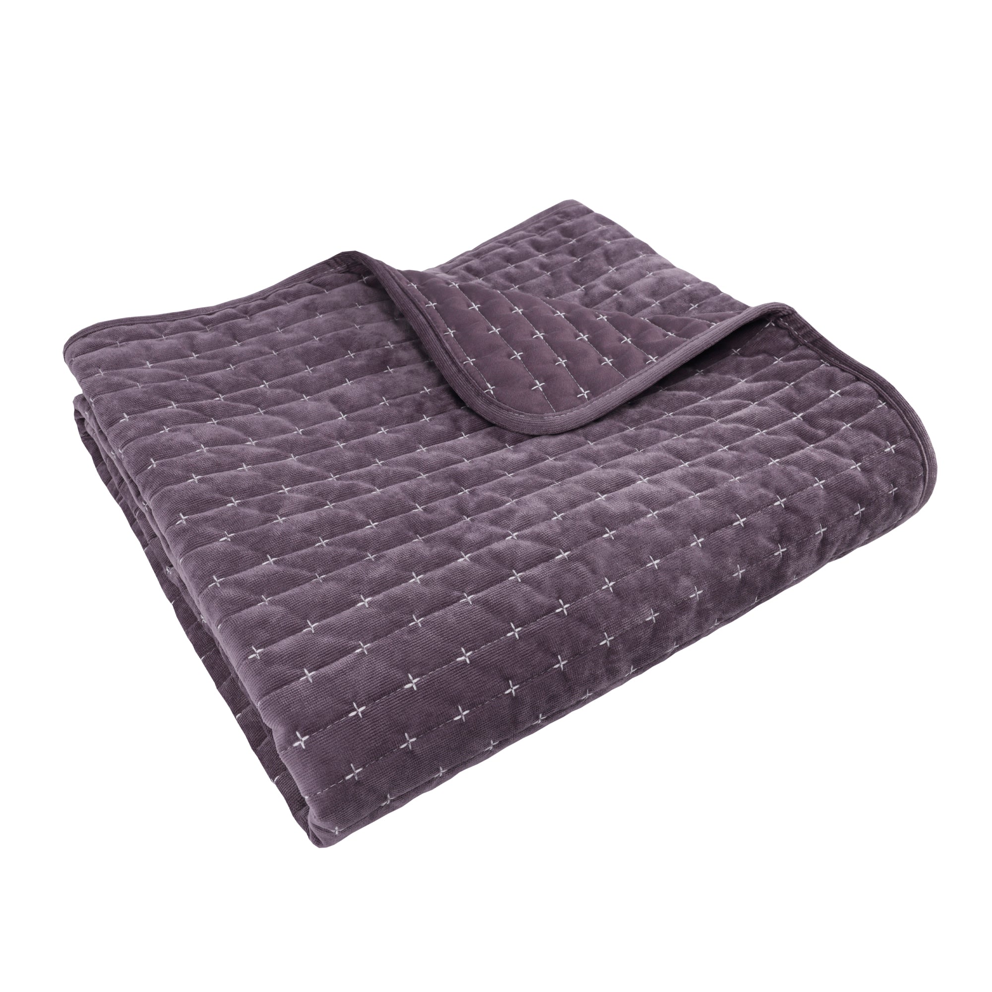 Velvet Stitch Quilted Throw