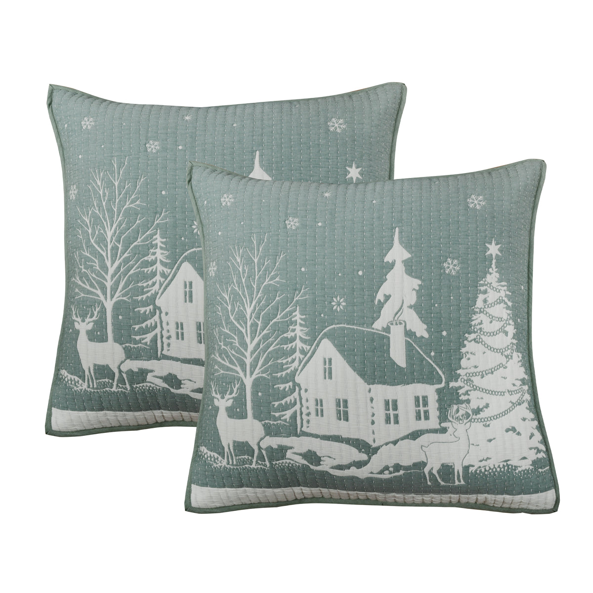 Winterscape Euro Sham Set of 2