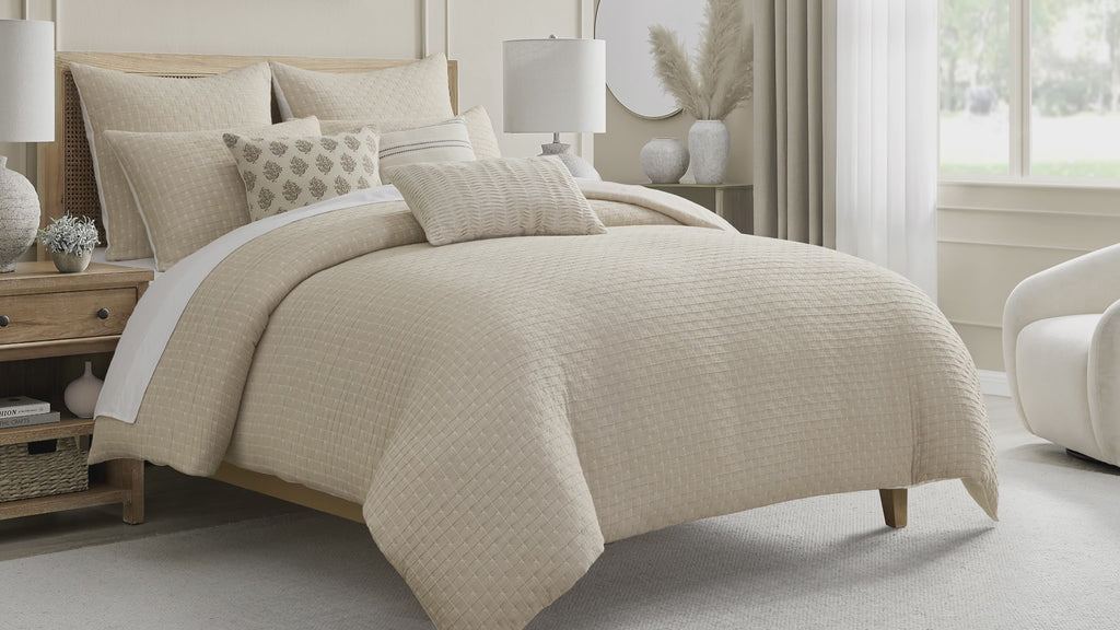 Cross Stitch Comforter Set