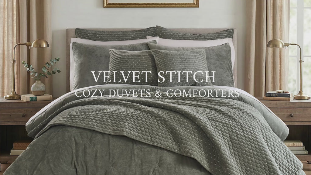 Velvet Stitch Duvet Cover Set
