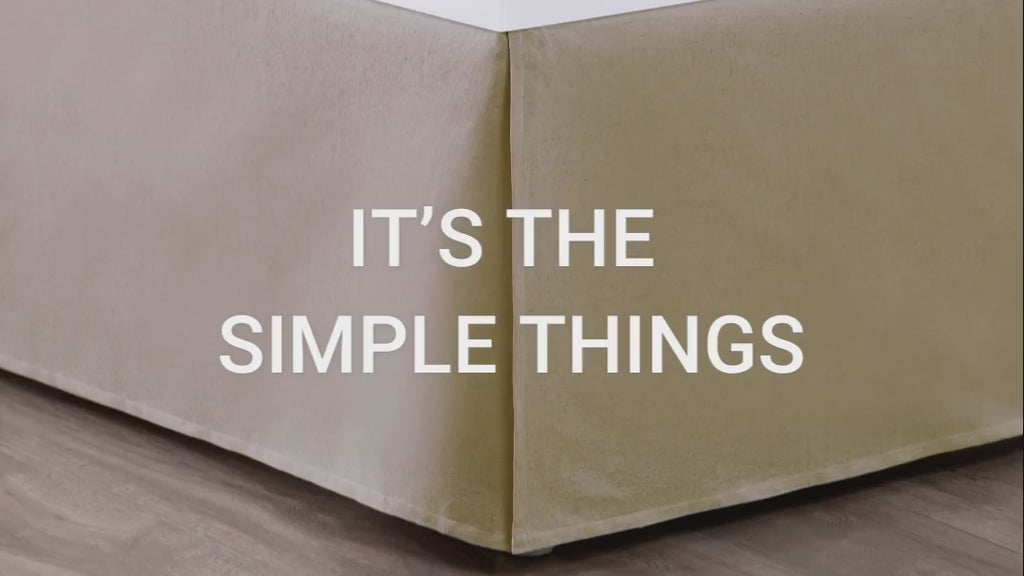 Faux Linen Dust Ruffle