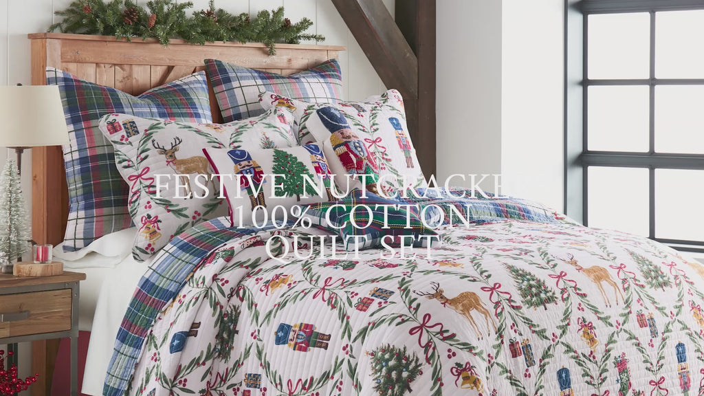 Levtex Home Festive Nutcrackers Quilt Set Quilts