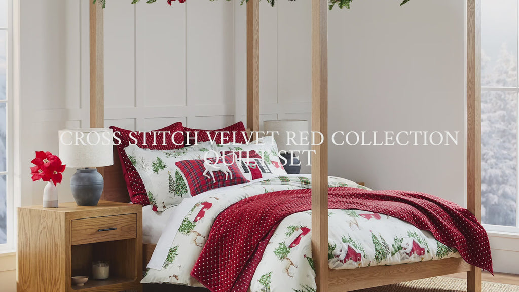 Cross Stitch Quilt Set