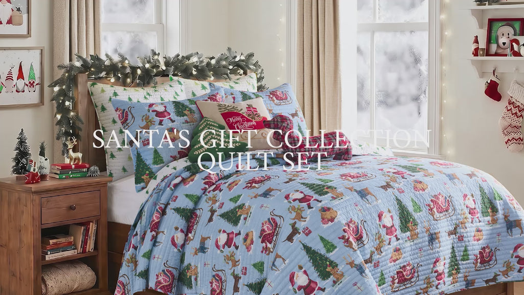 Santa's Gift Quilt Set