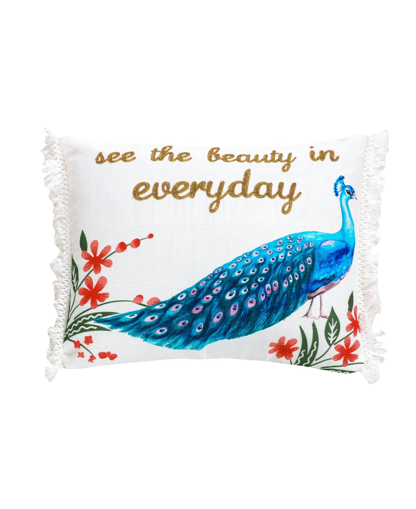 Napali Peacock Beauty Pillow
