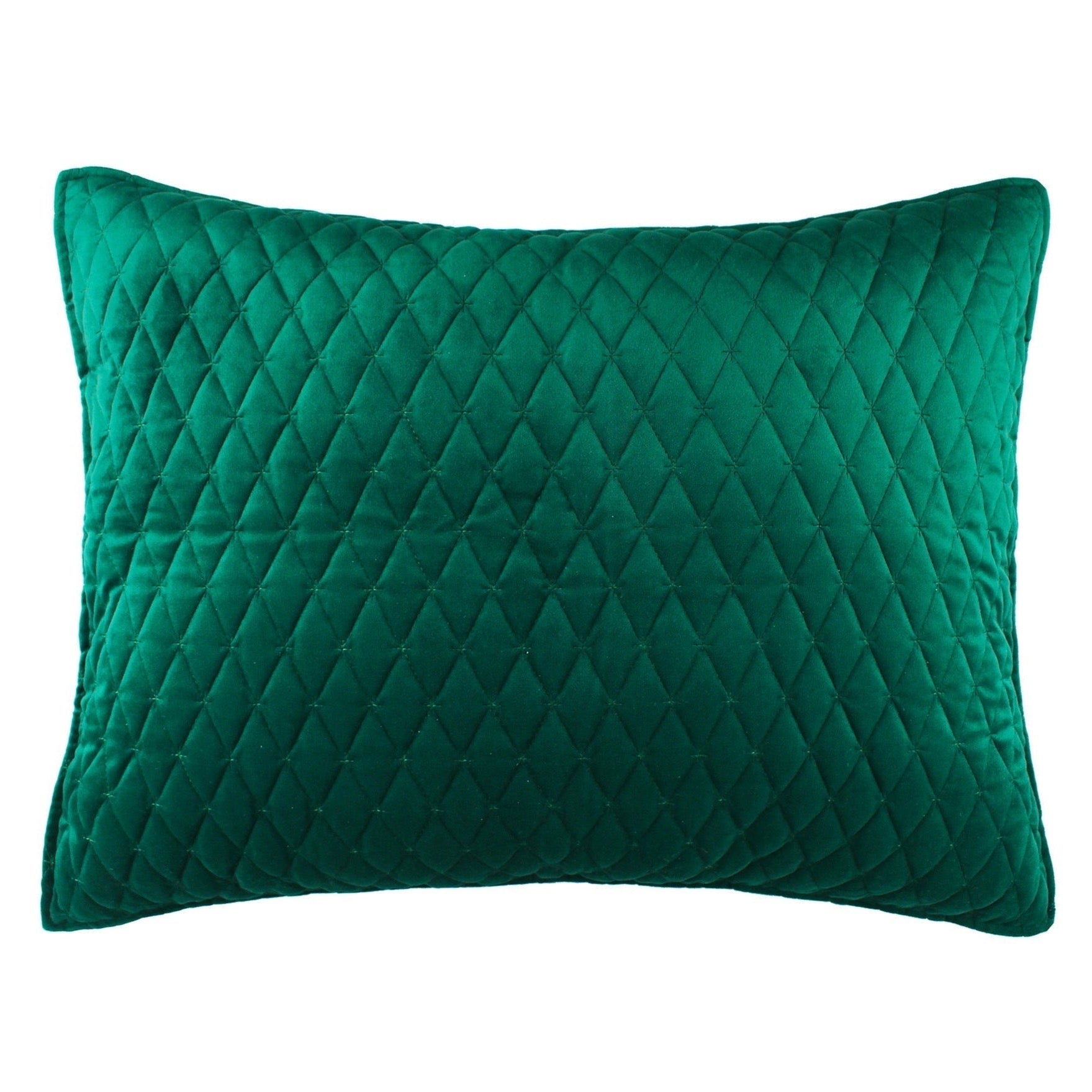 Birch Hill Empire Velvet Green Quilt - Polyester