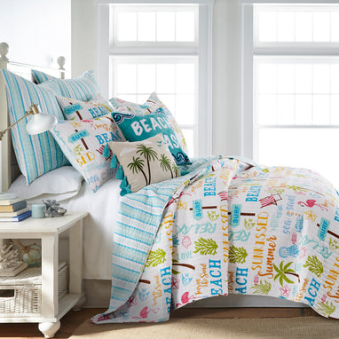 Homthreads Beach Days Beach Please Pillow – Levtex Home