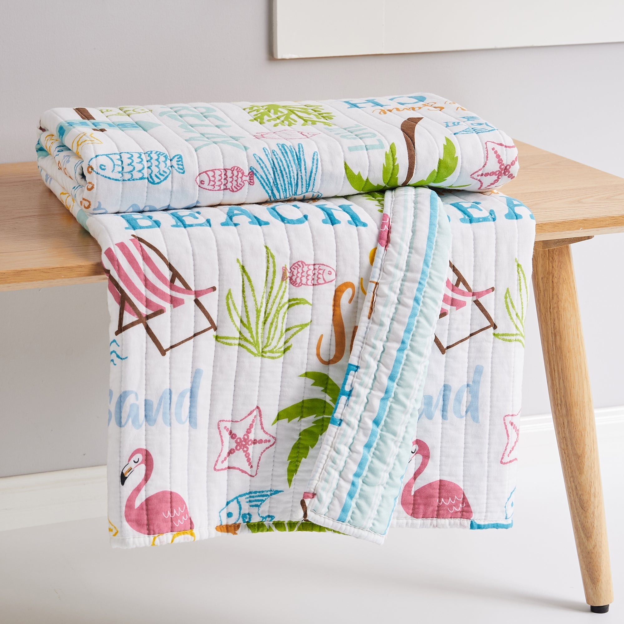 Beach Days Quilted Throw