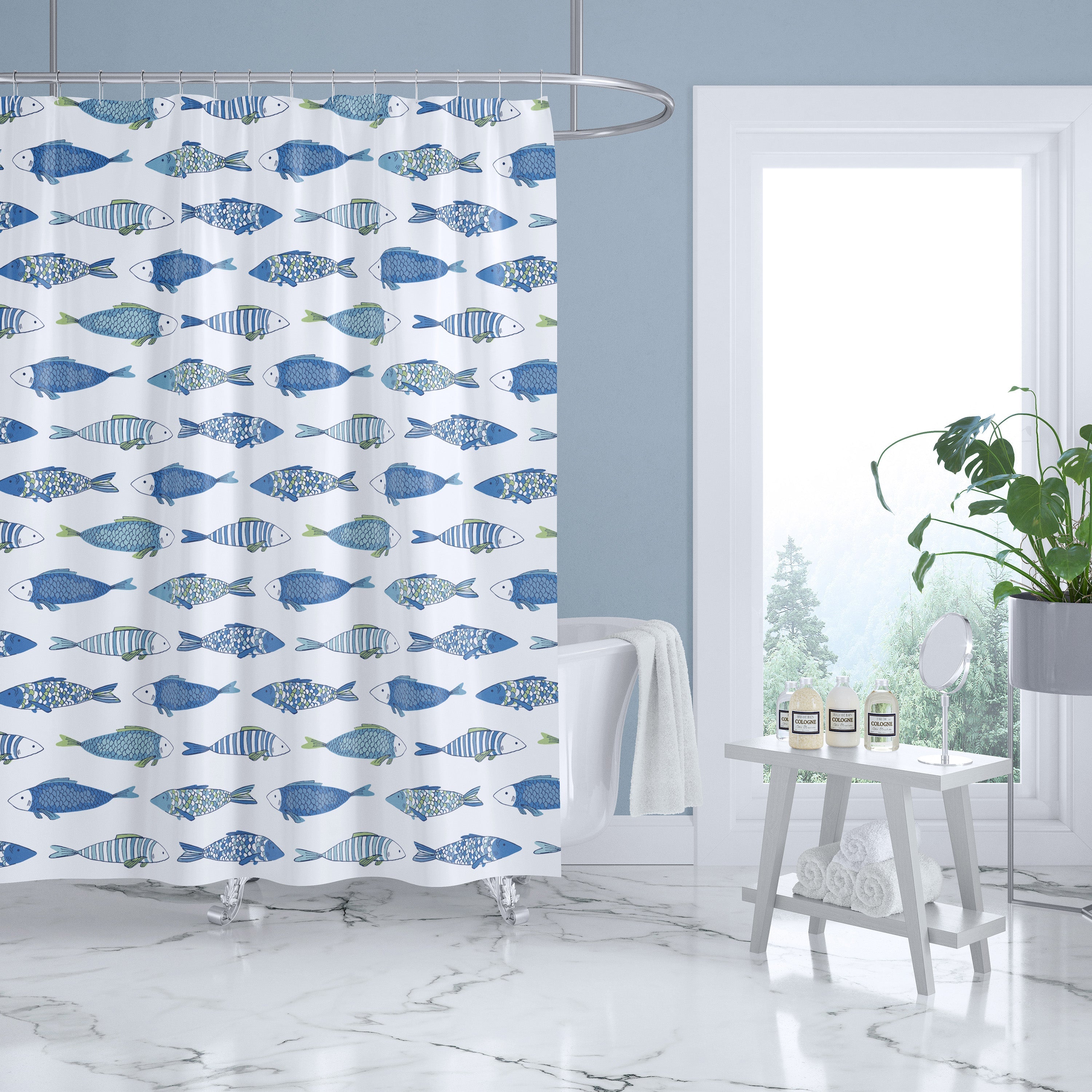 Catalina Fish Shower Curtain