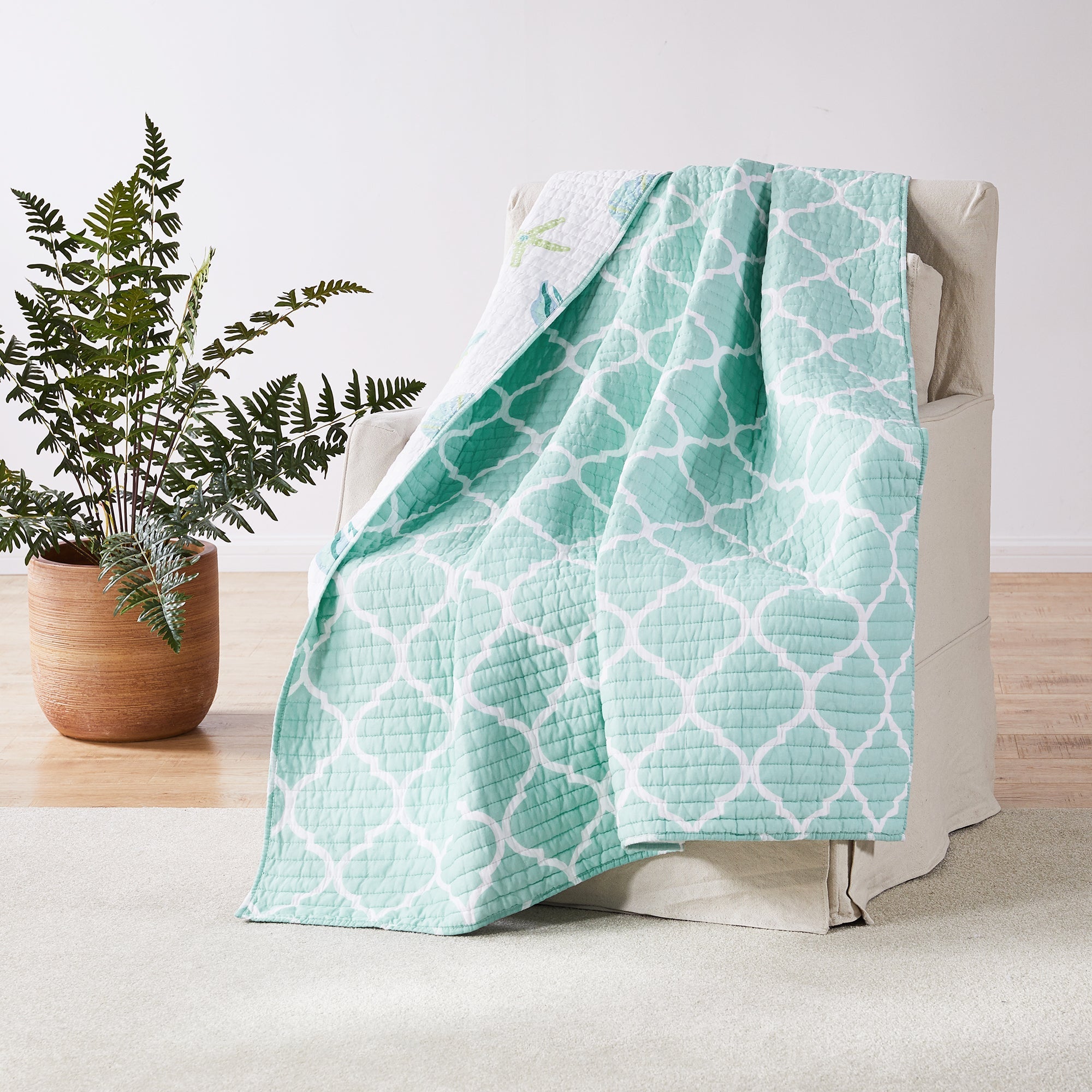 Del Rey Quilted Throw