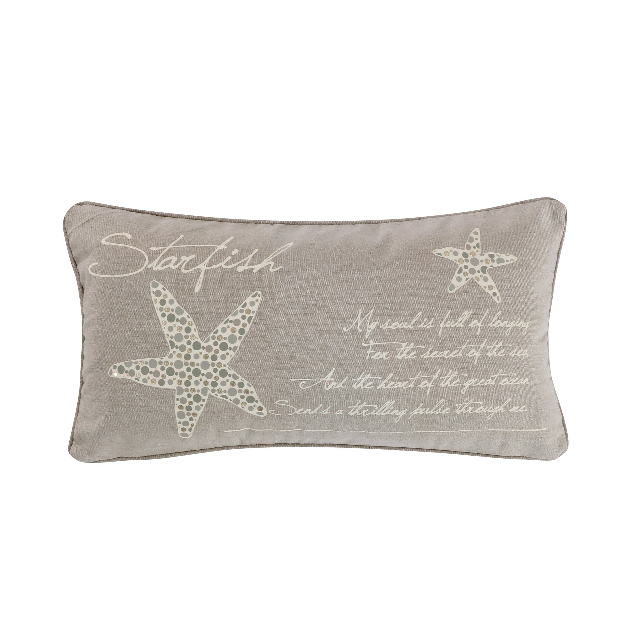 Kailua Starfish Script Pillow