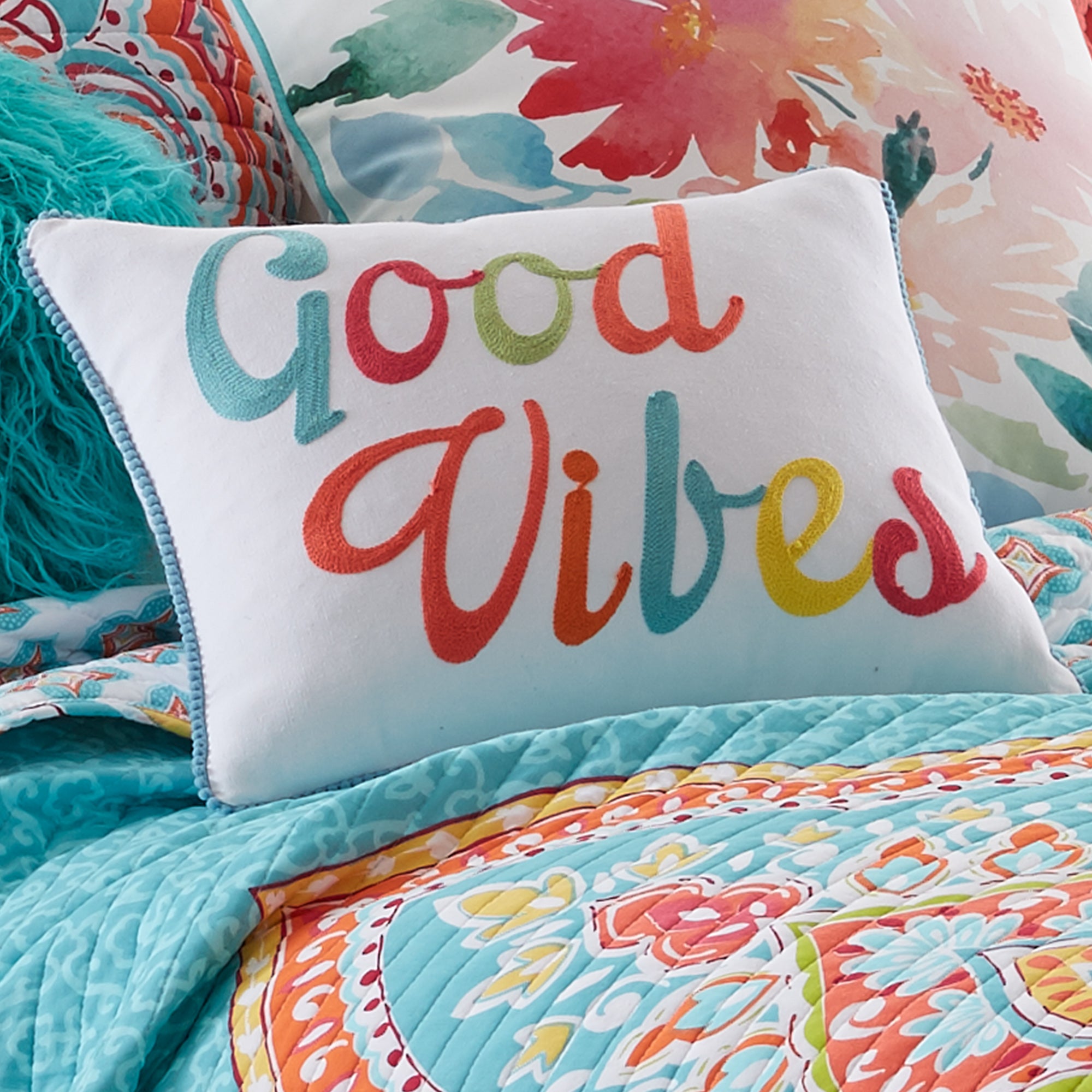 Majestic Good Vibes Pillow