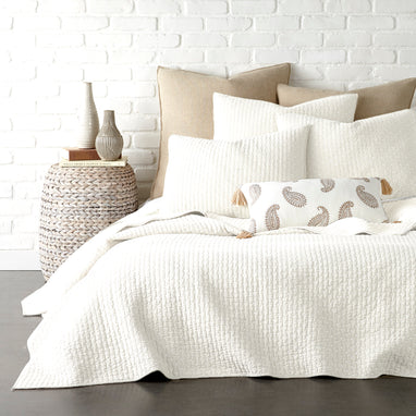 Cross Stitch Cream Quilt Set – Levtex Home