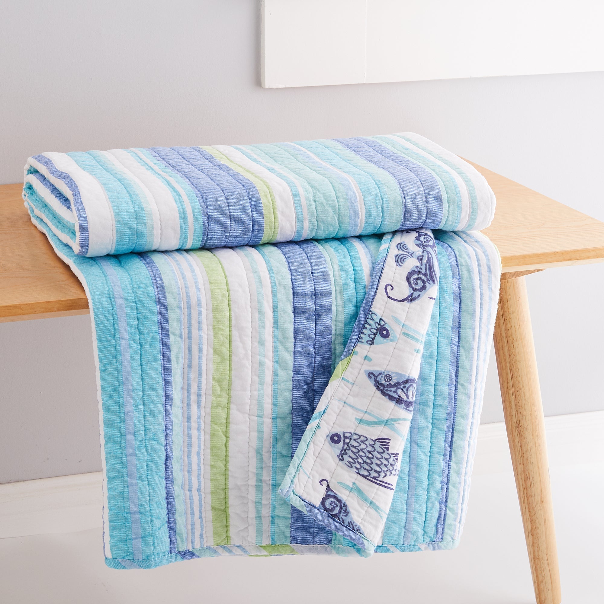 Laida Beach Quilted Throw