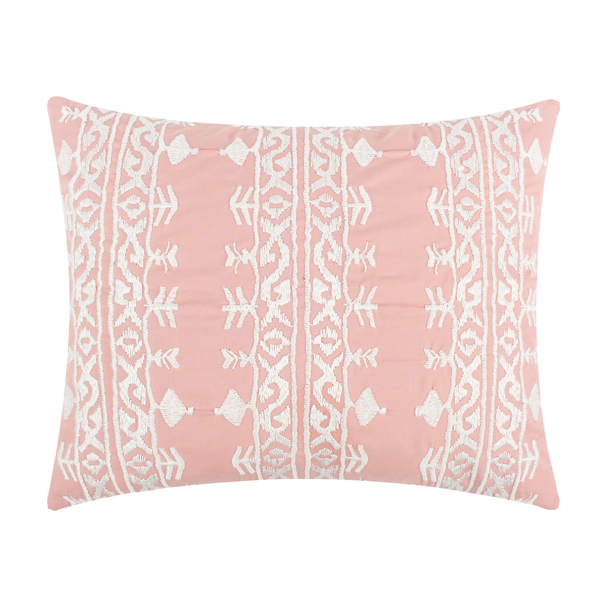 Pickford Blush Embroidered Blush Pillow